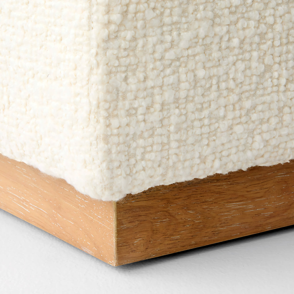 THE ONE × Stormo — Ivory Boucle Sectional Sofa