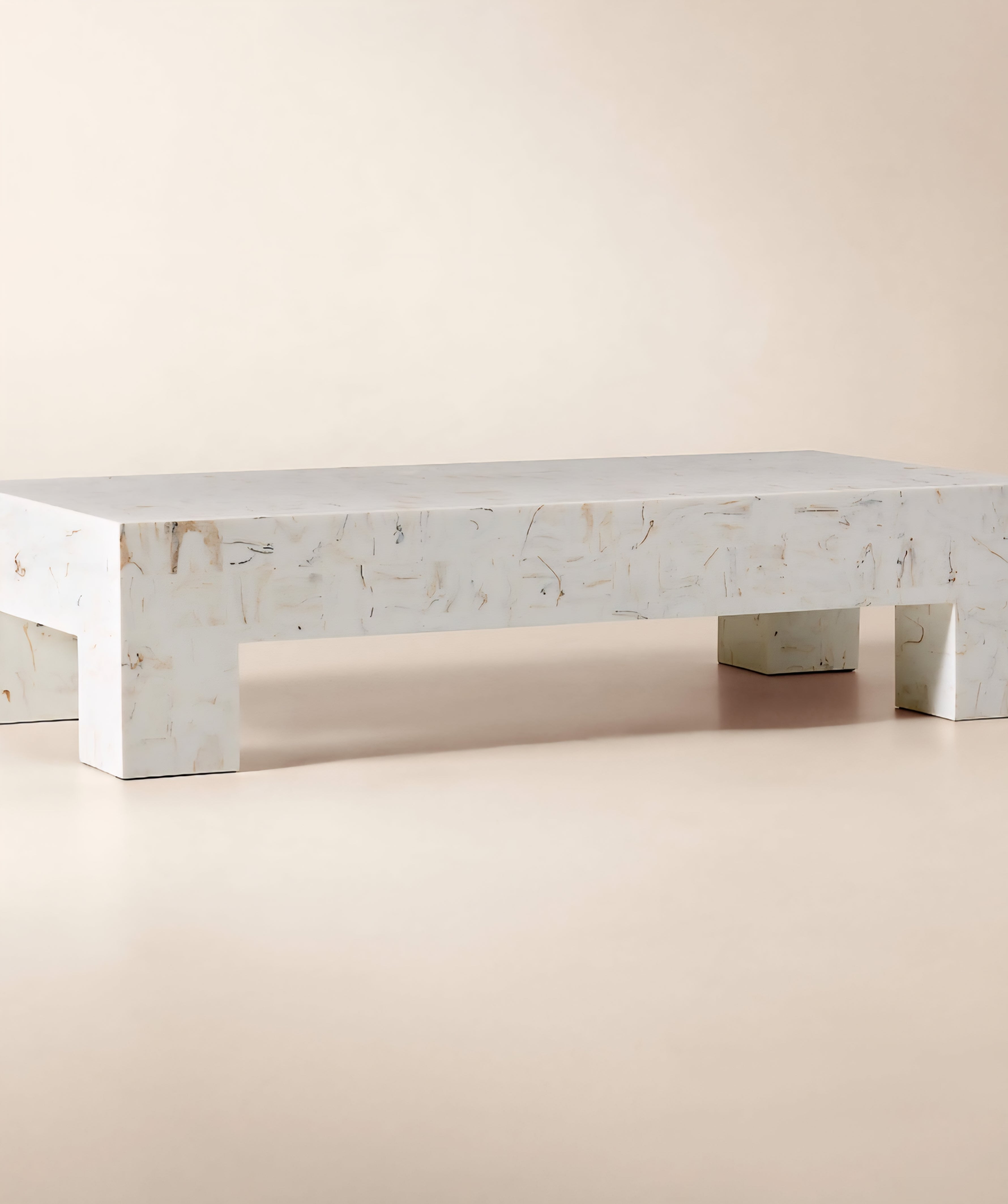 THE ONE × Scatola — Brown Burl Wood Coffee Table