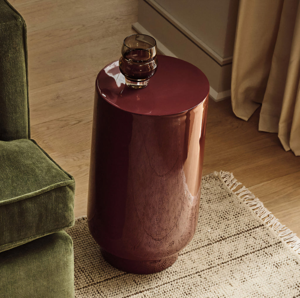 THE ONE × Hawk — Carved Oak Side Table