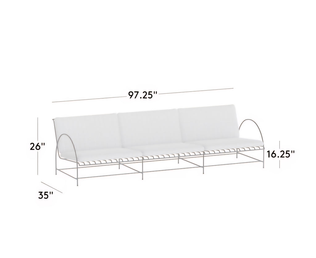 THE ONE × VUUE — Art Deco Outdoor Sofa