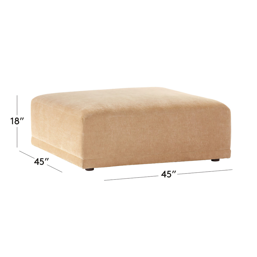 THE ONE × Faible — Wheat Performance Velvet Deep Depth Ottoman