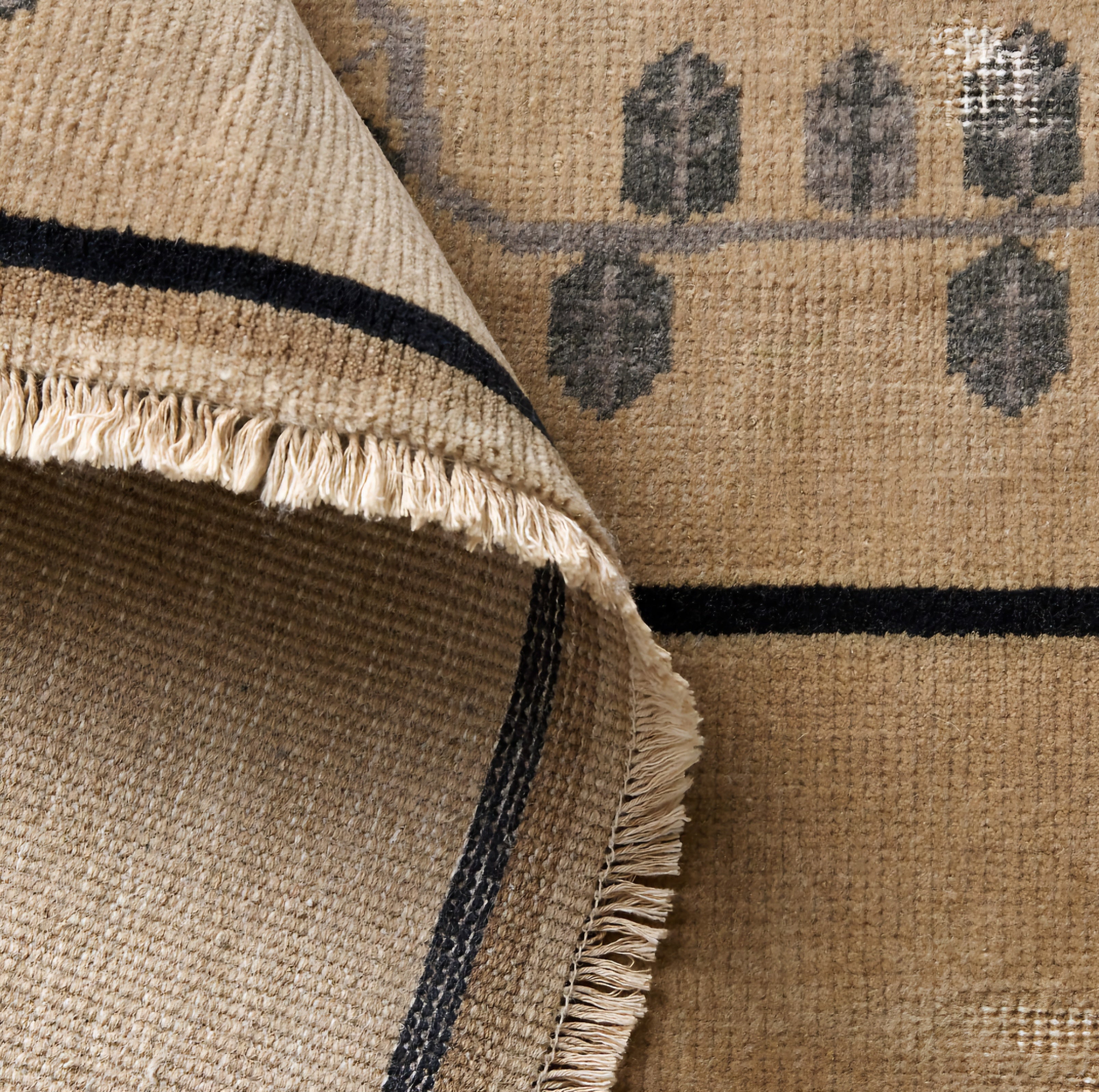THE ONE × Fiora — Hand-Knotted Distressed Warm White New Zealand Wool Area Rug