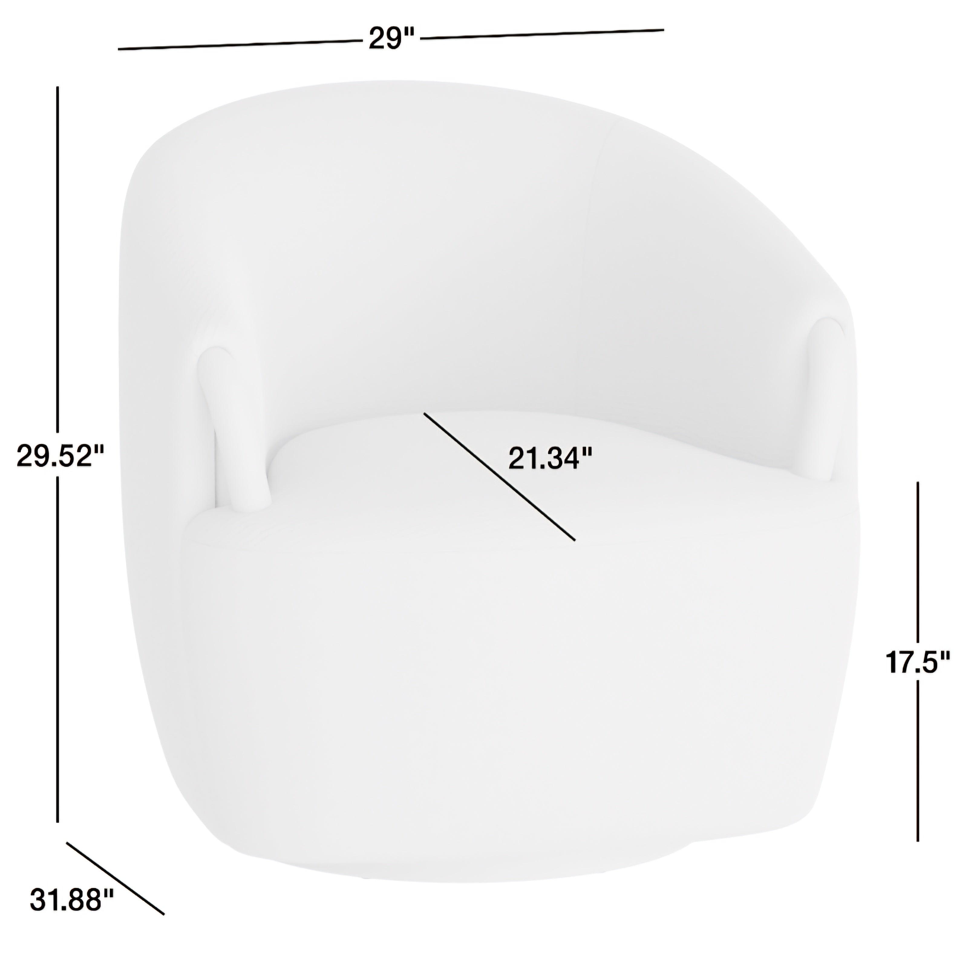 THE ONE × Rapallo — Wood Swivel Accent Chair