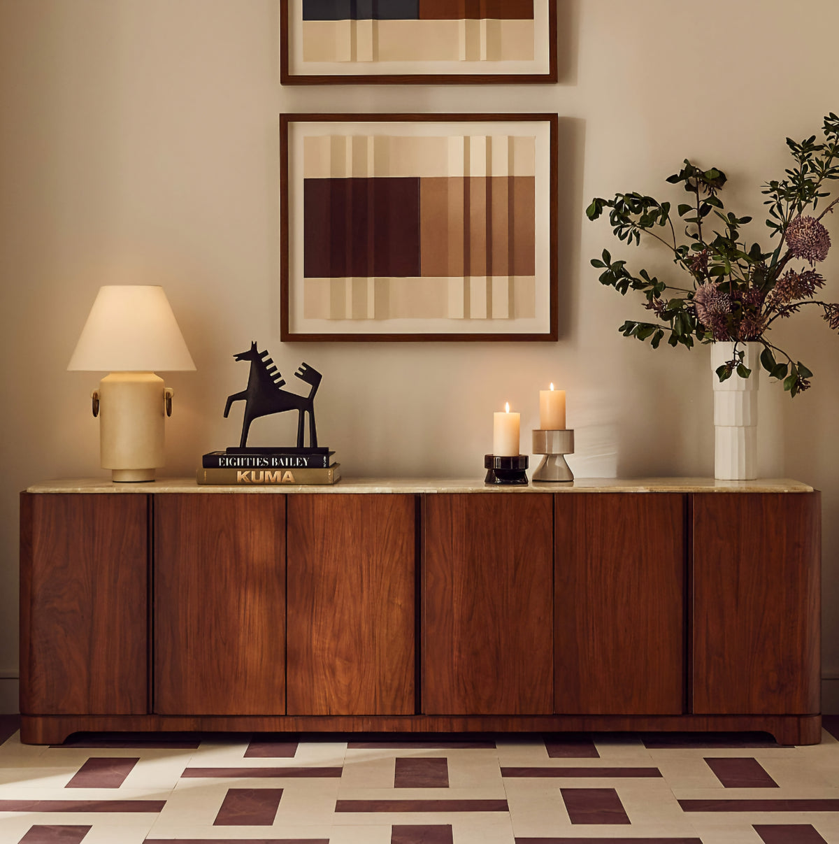 THE ONE × Rio — Onyx and Walnut Media Console