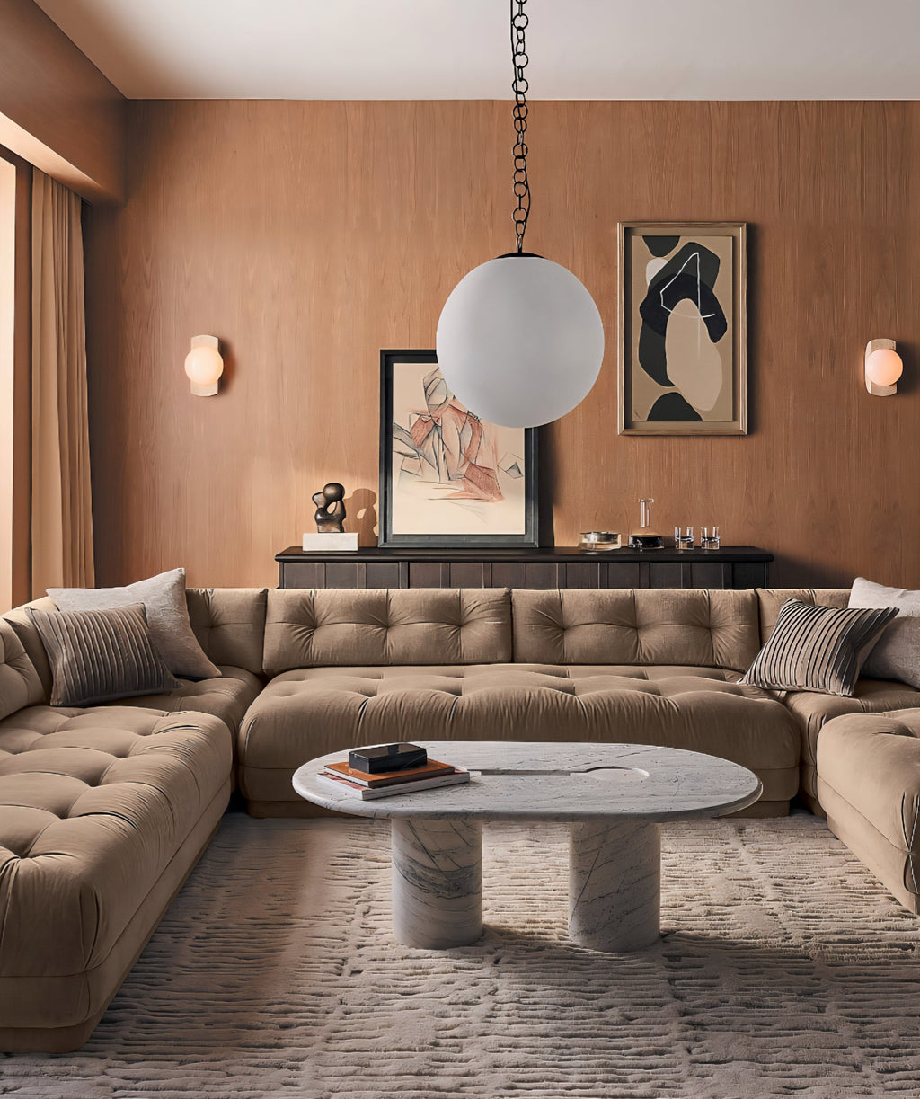 THE ONE × Liguria — Oval Marble Coffee Table