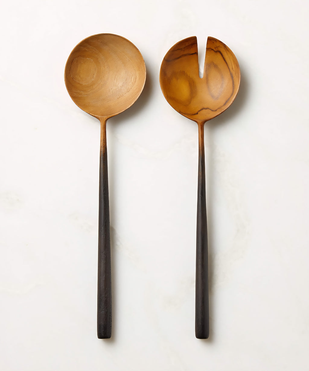 THE ONE × Fume — Teak Salad Servers Set of 2