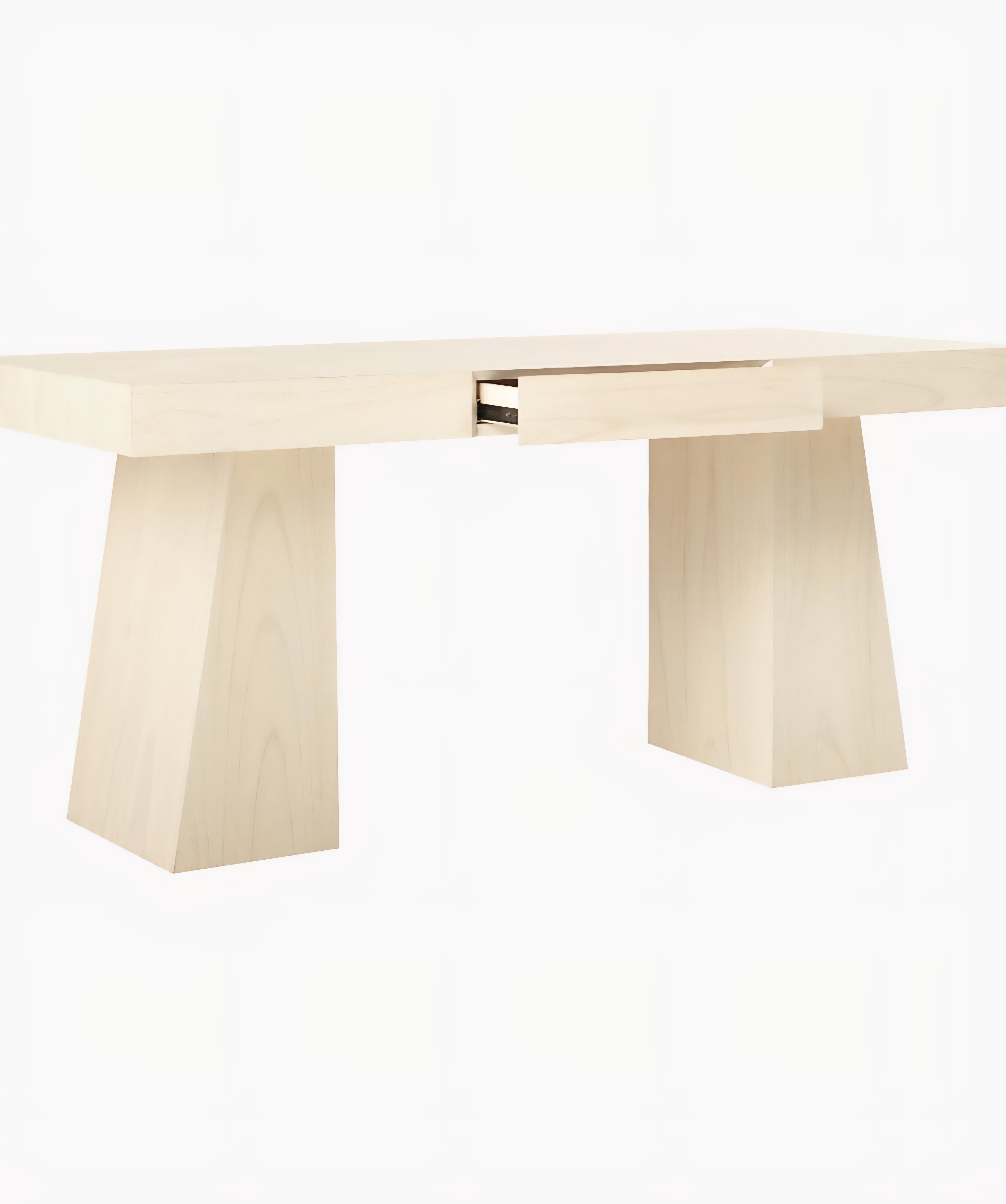 THE ONE × Ridge — Bleached Wood Desk with Drawer