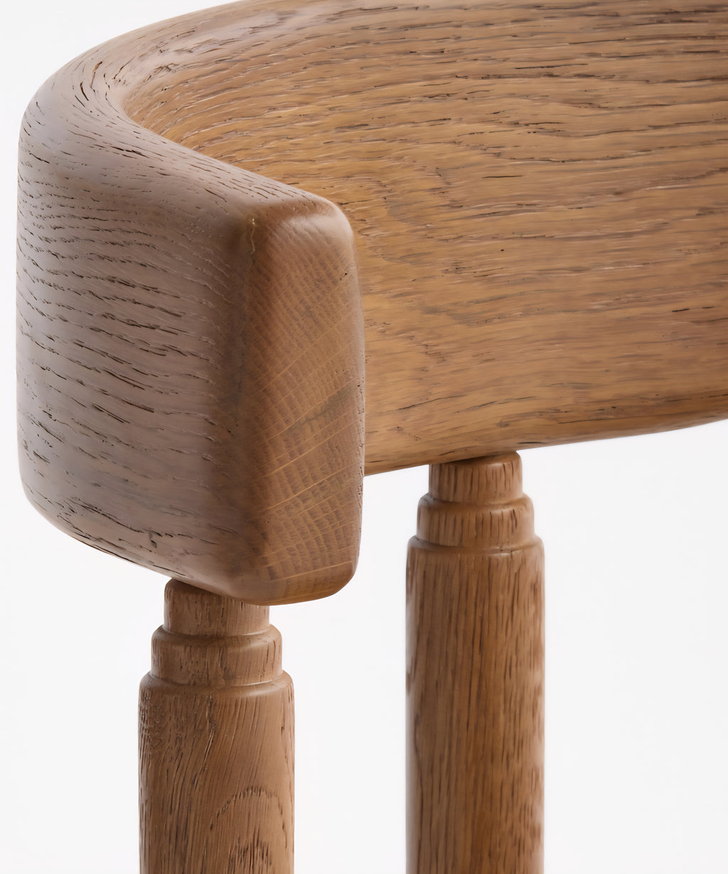 THE ONE × Virage — Curved Oak Dining Chair