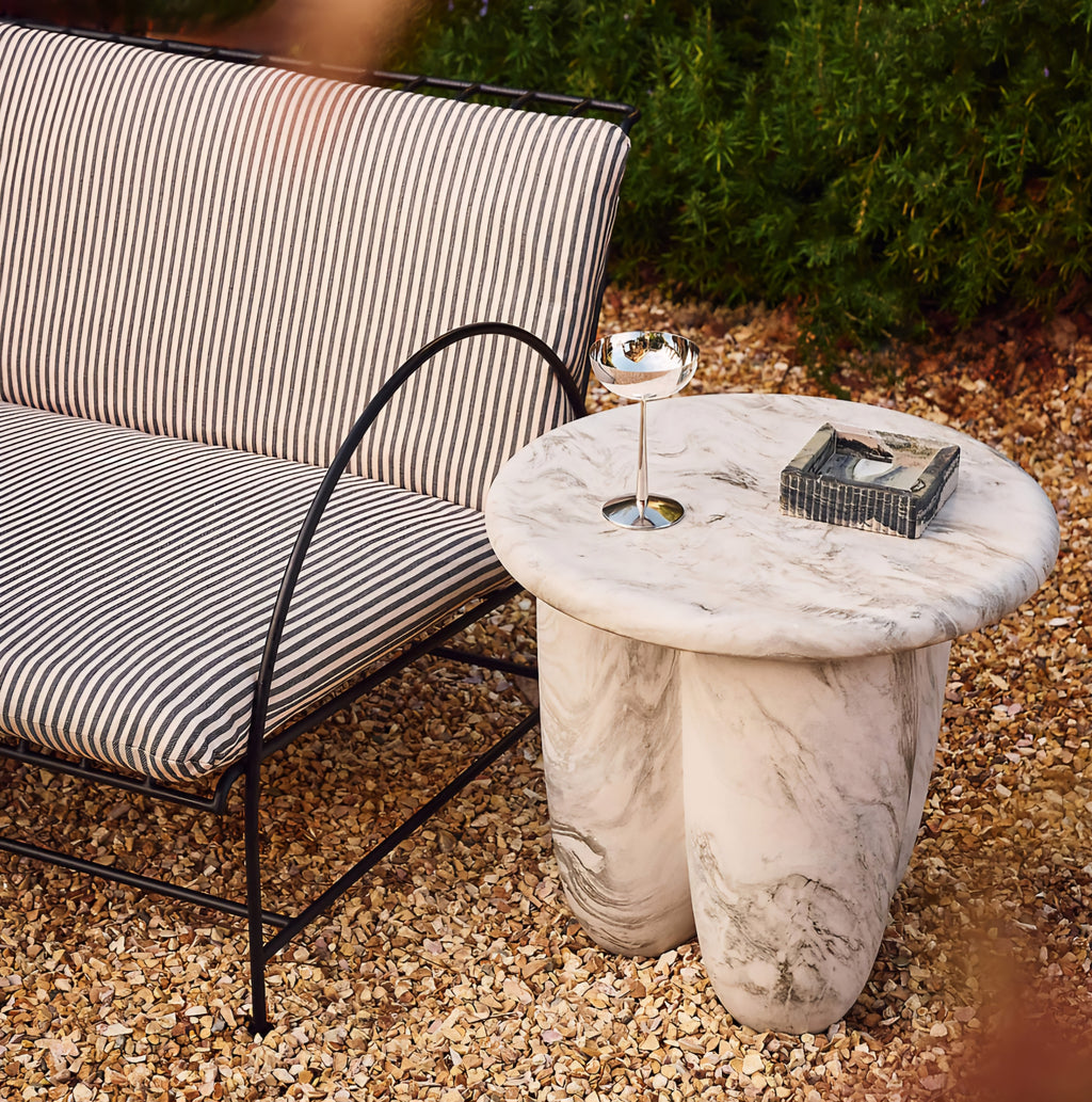 THE ONE × Luke — Jade Marble Ribbed Catchall Dish