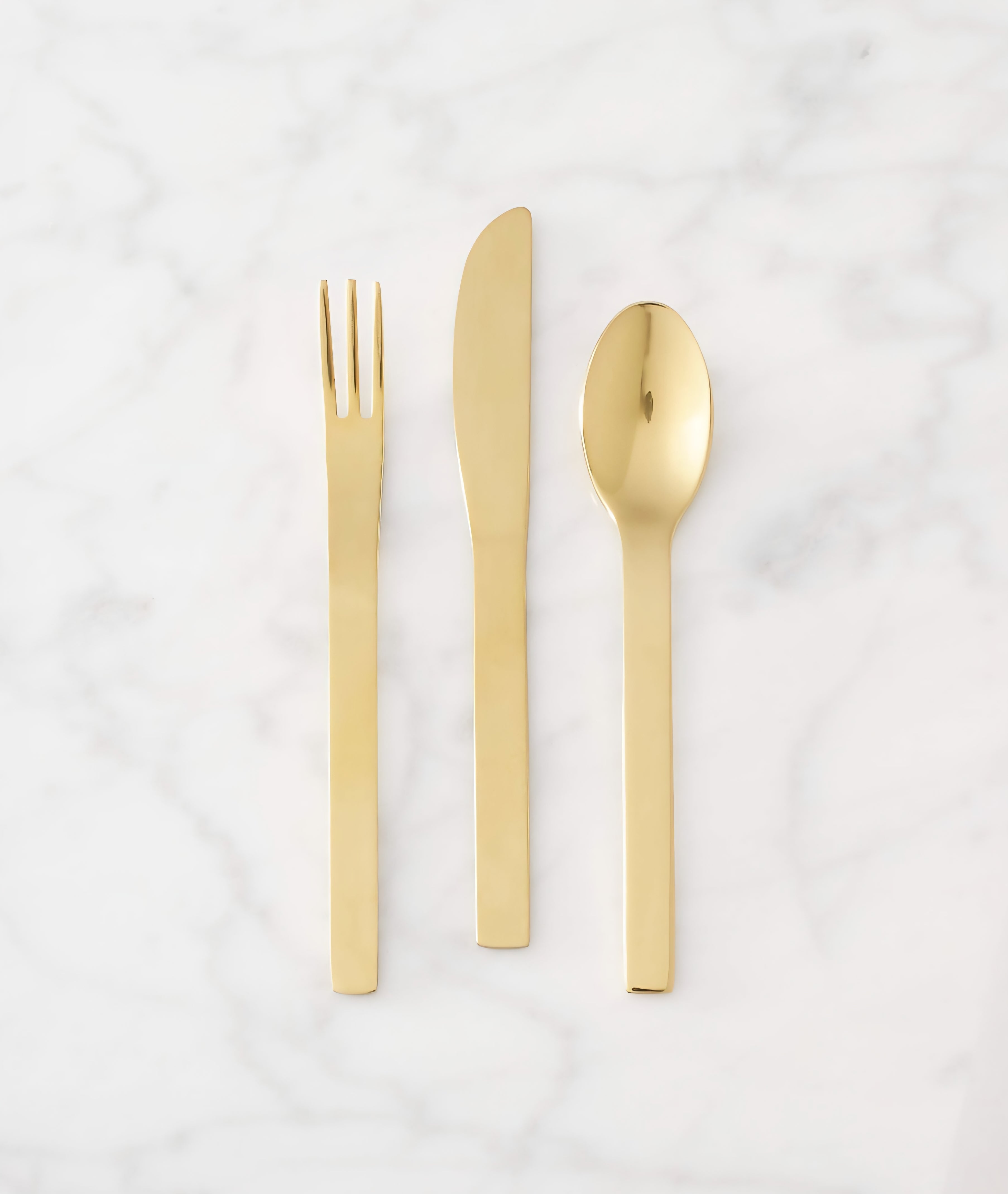 THE ONE × Mini — Gold Cocktail Forks & Spoons Set of 6