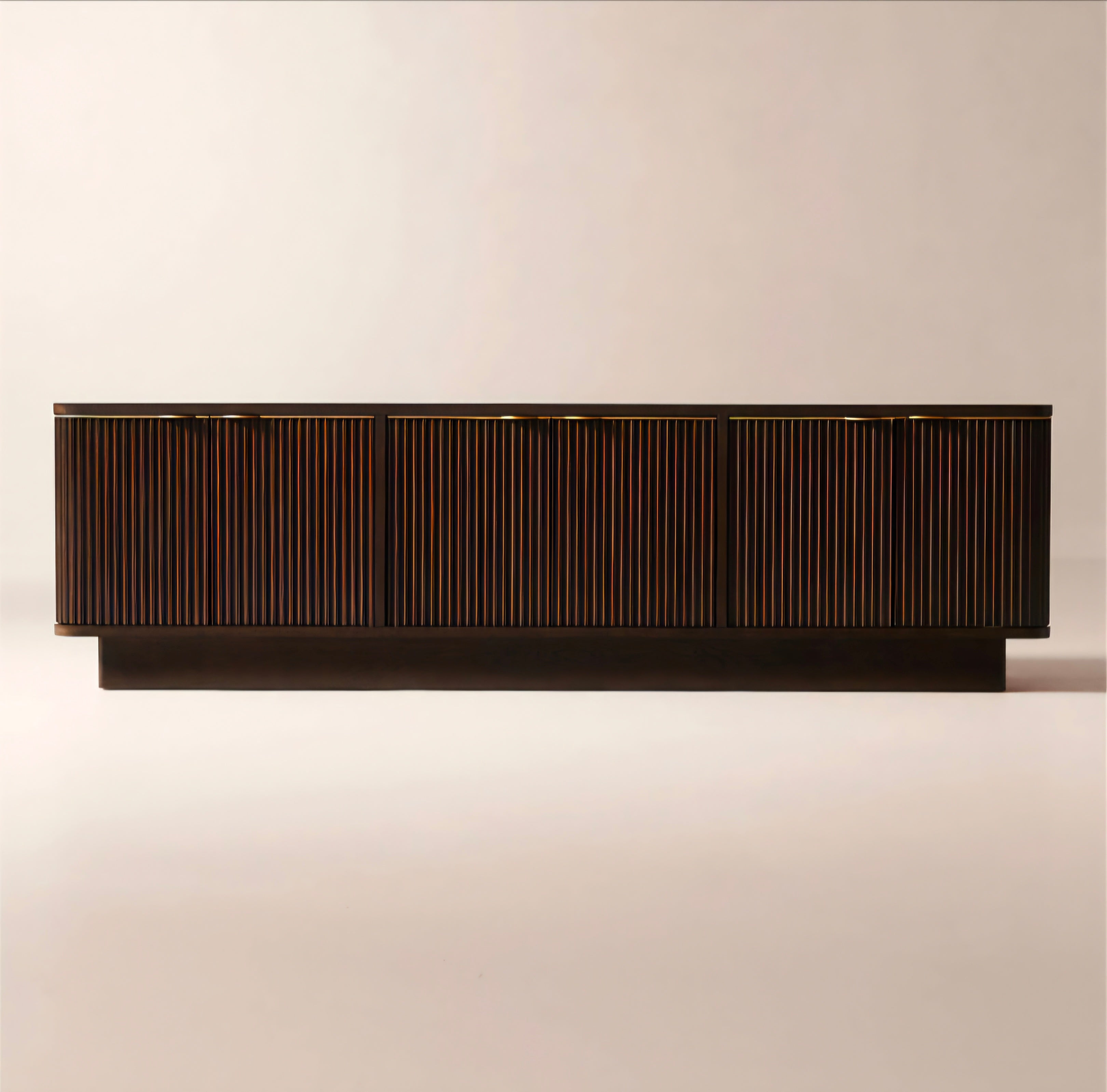 THE ONE × Davison — Fluted Dark Oak Media Console
