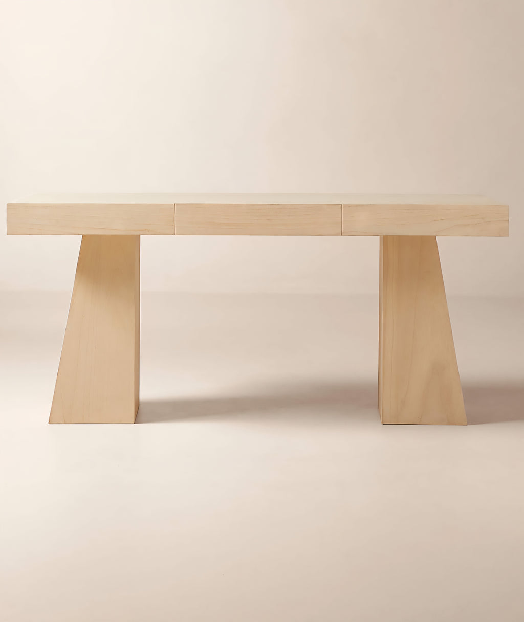 THE ONE × Ridge — Bleached Wood Desk with Drawer