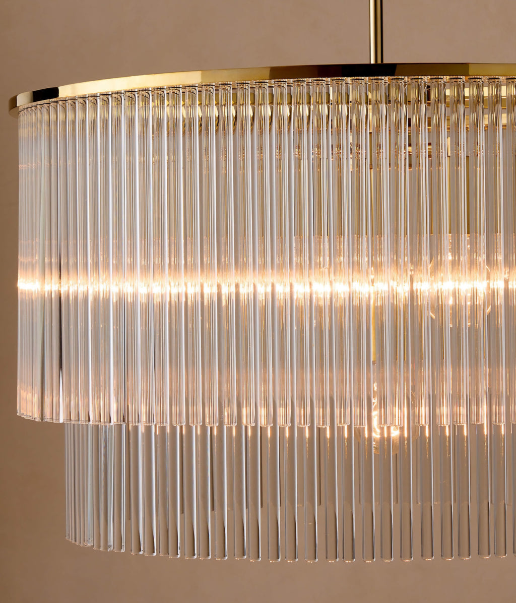 THE ONE × Stellar — 2-Tier Round Glass Pendant Light