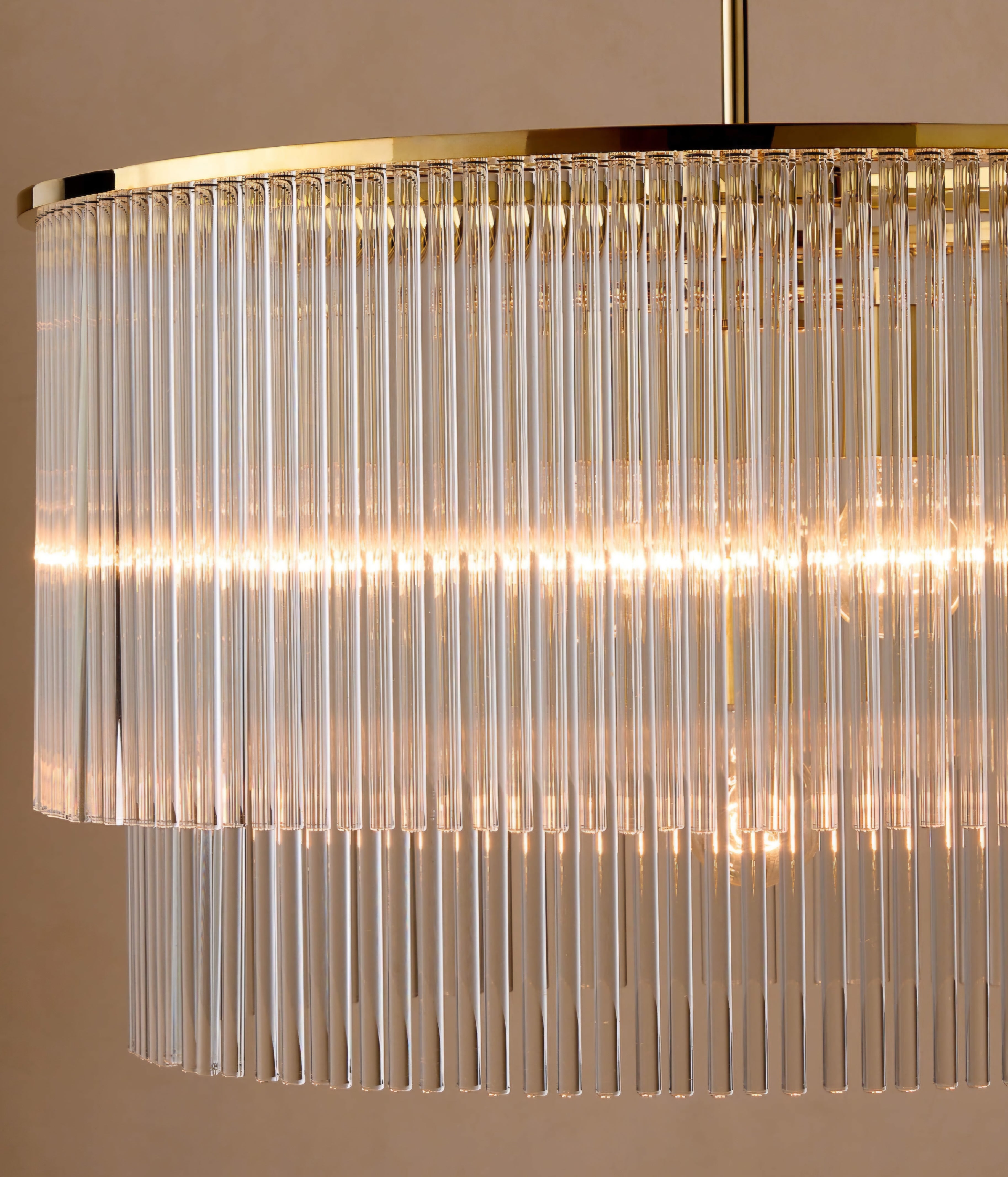 THE ONE × Stellar — 2-Tier Round Glass Pendant Light