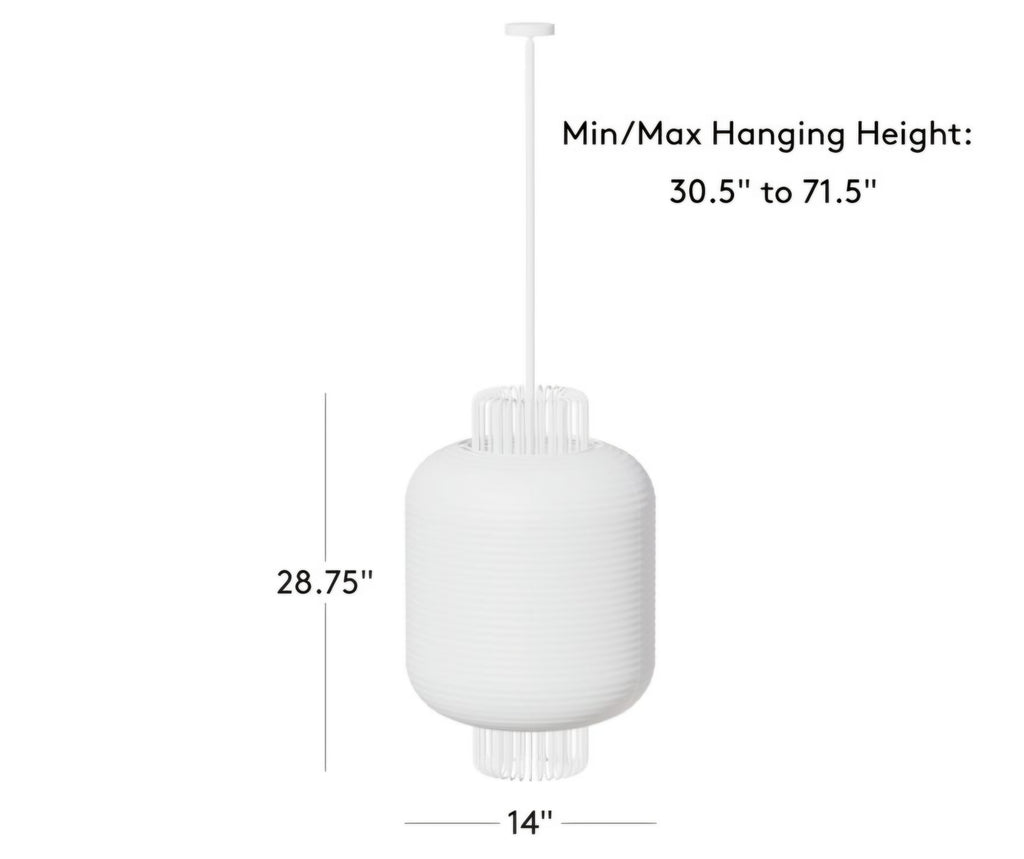 THE ONE × Nagara — Rice Paper Pendant Light