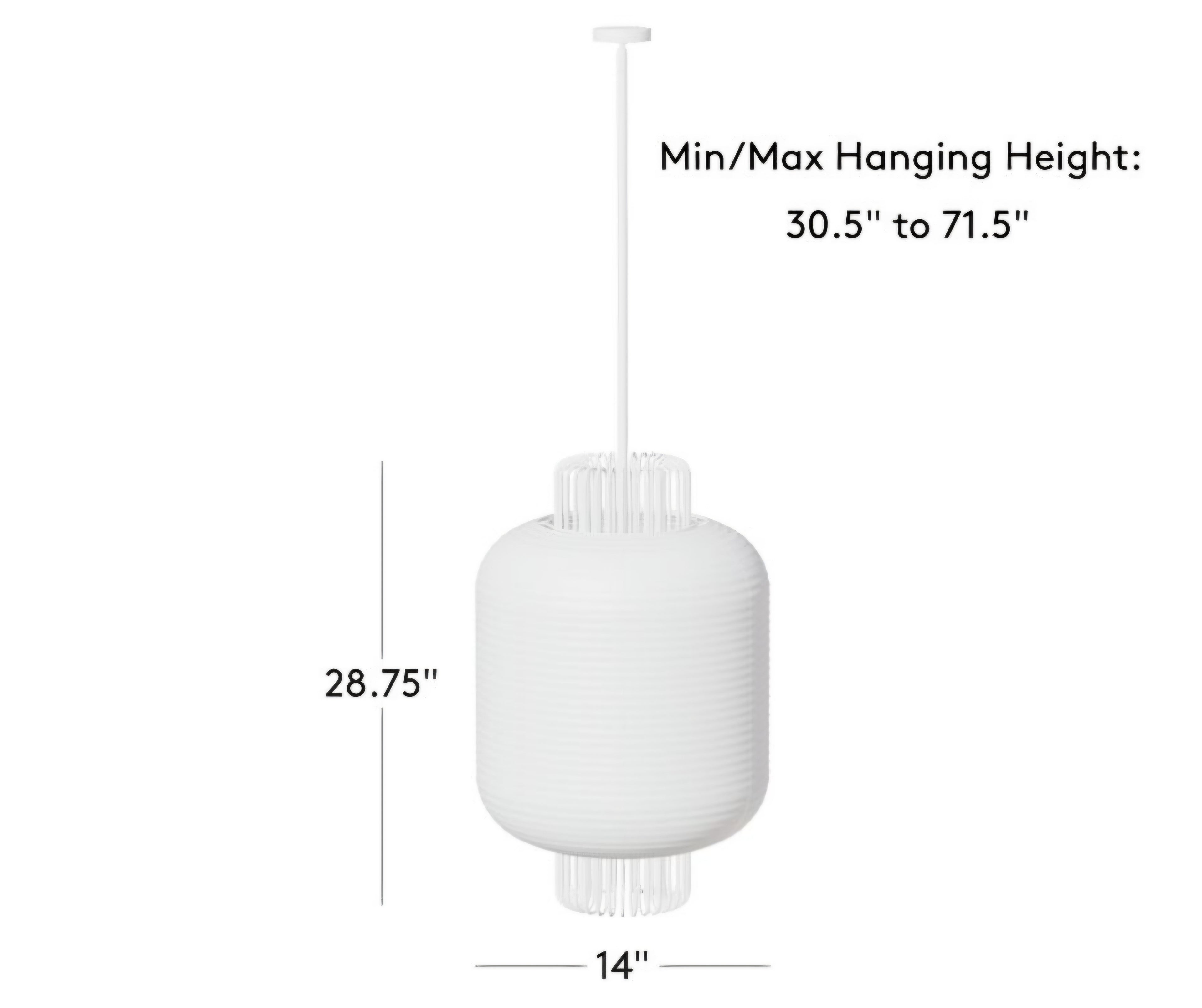 THE ONE × Nagara — Rice Paper Pendant Light