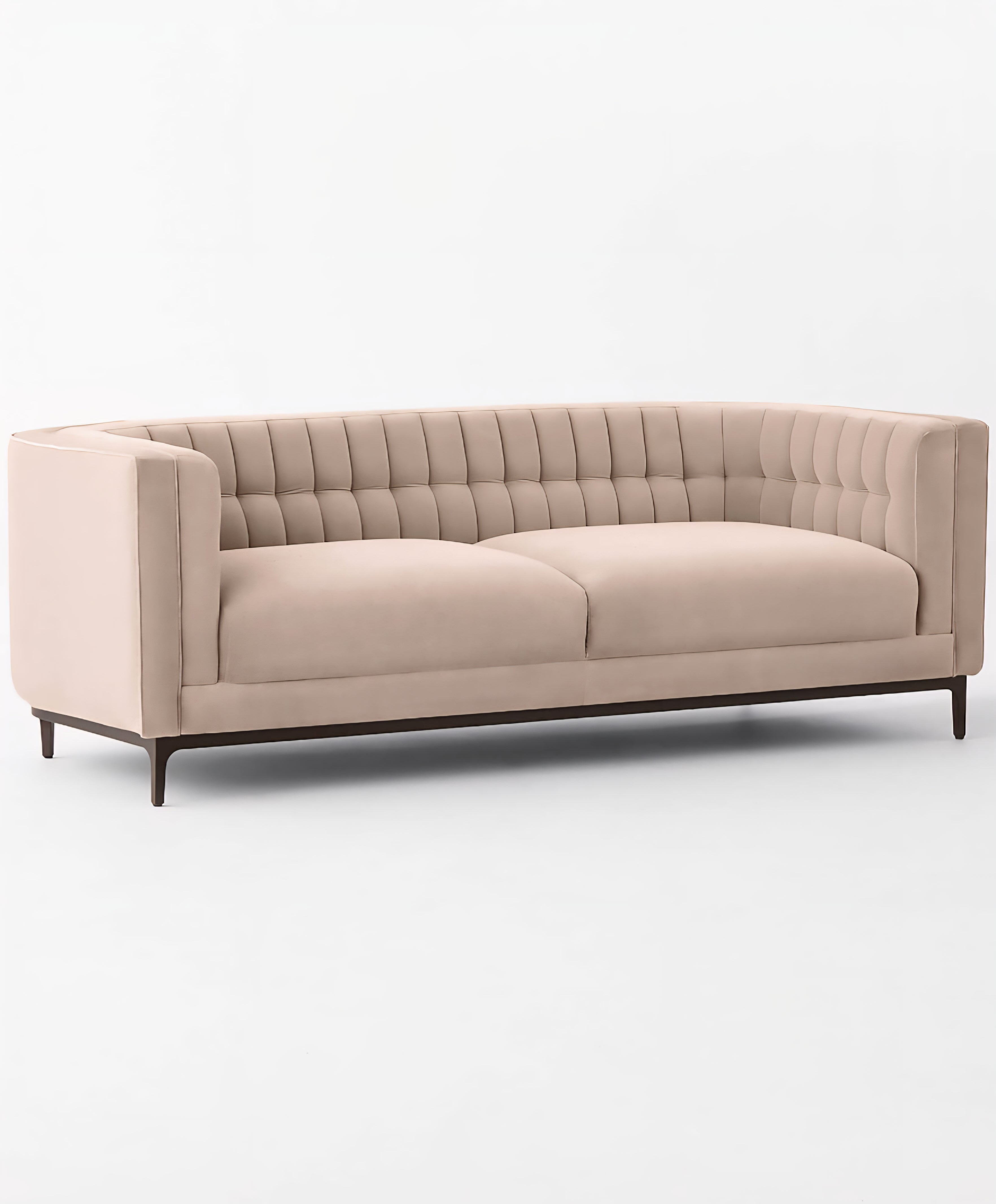 THE ONE × Ambroise — Light Taupe Velvet Sofa