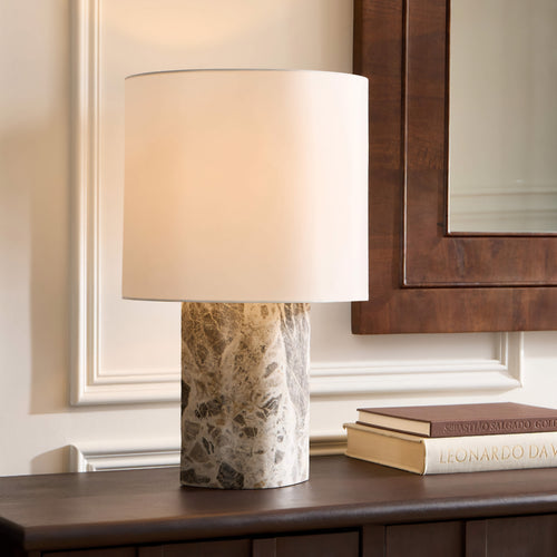 THE ONE × Ashtin — Grey Marble Table Lamp
