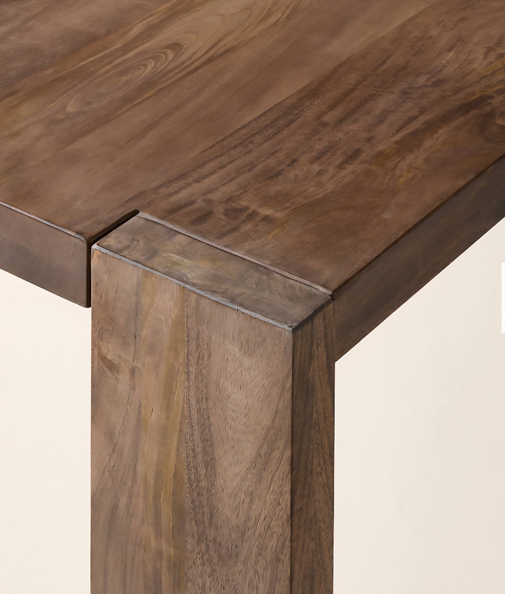 THE ONE × Blox — Rectangular Brown Wood Dining Table