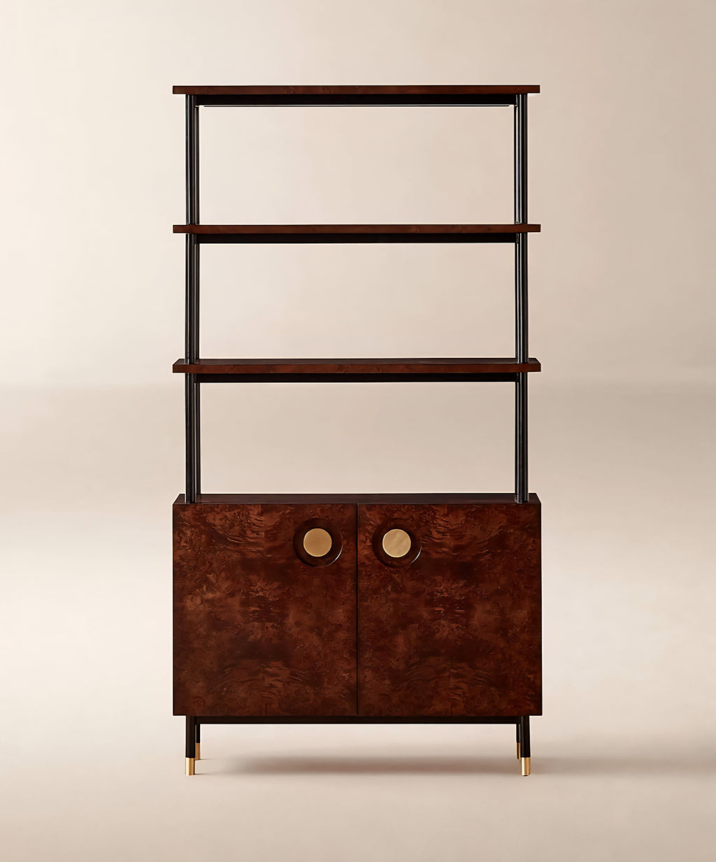 THE ONE × Carbon — Burl Wood Bookshelf