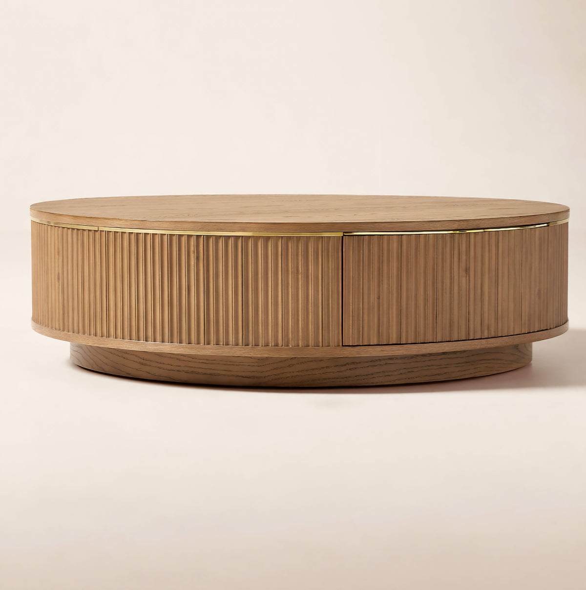 THE ONE × Davison — Fluted Oak Coffee Tables