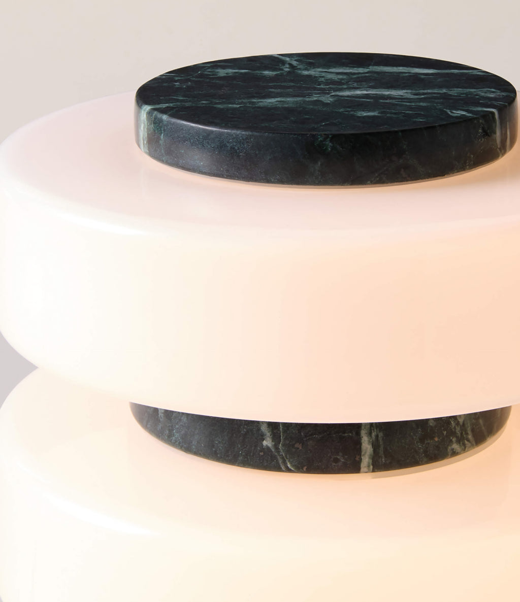 THE ONE × Mercury — Green Marble Table Lamp