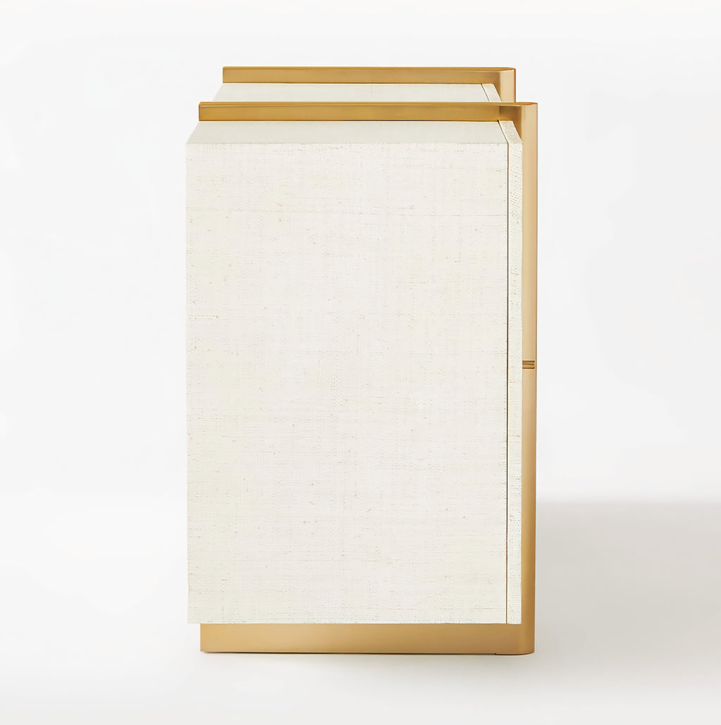 THE ONE × Dorset — White Lacquered Linen Credenza