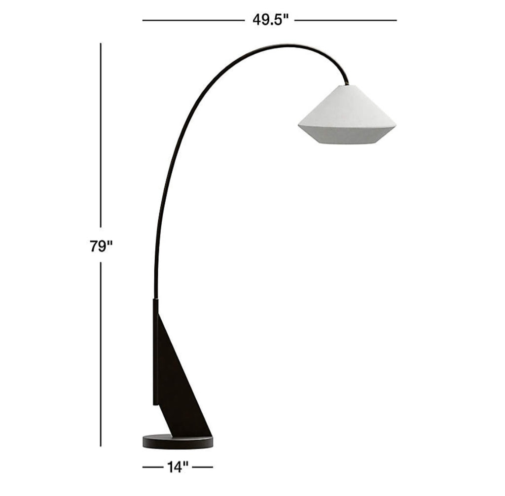THE ONE × Avenir — Dark Bronze Arc Floor Lamp (79")