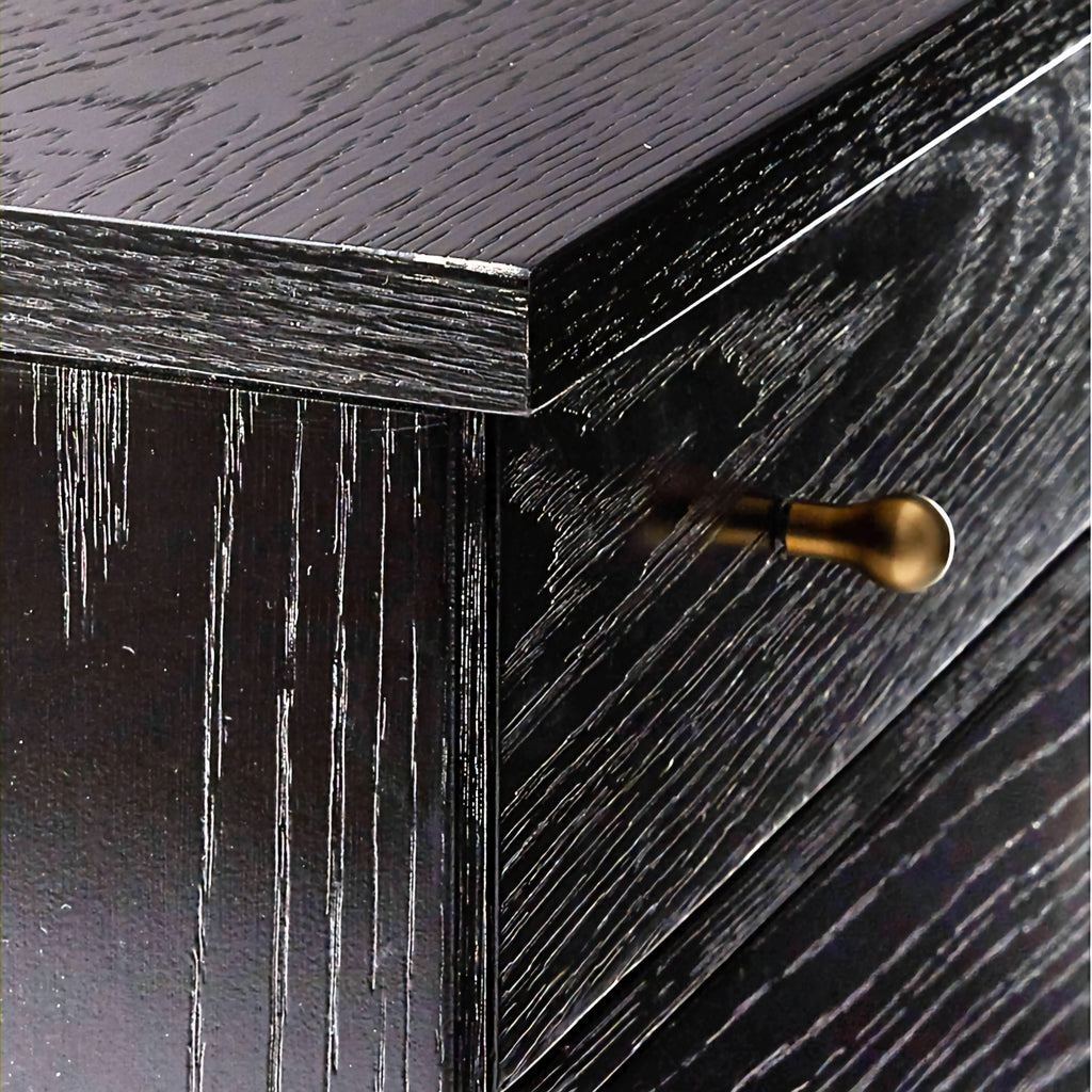 THE ONE × Connoisseur — Black Oak Wood 8-Drawer Dresser