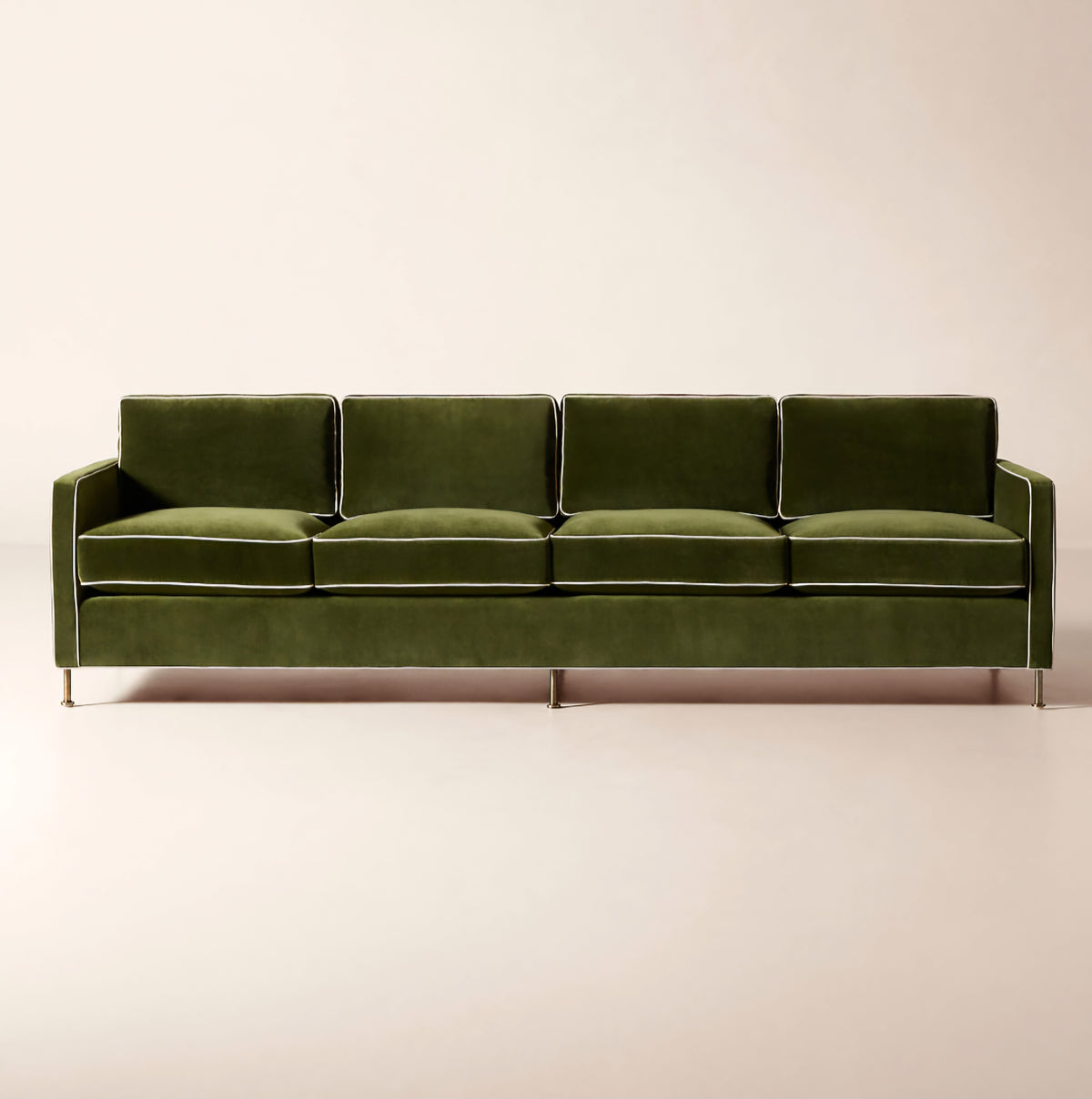 THE ONE × Brett — Jade Green Velvet Sofa