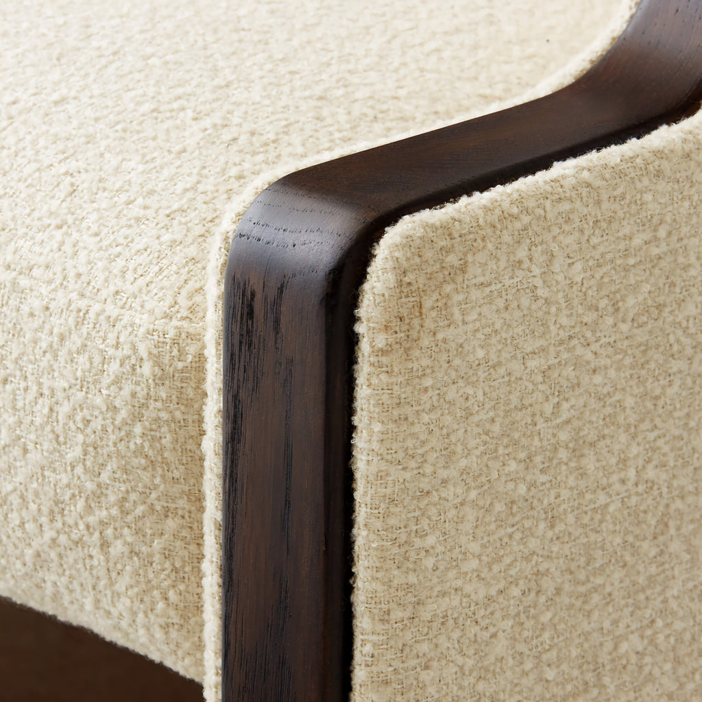 THE ONE × Chester — Warm White Performance Linen Dining Chair