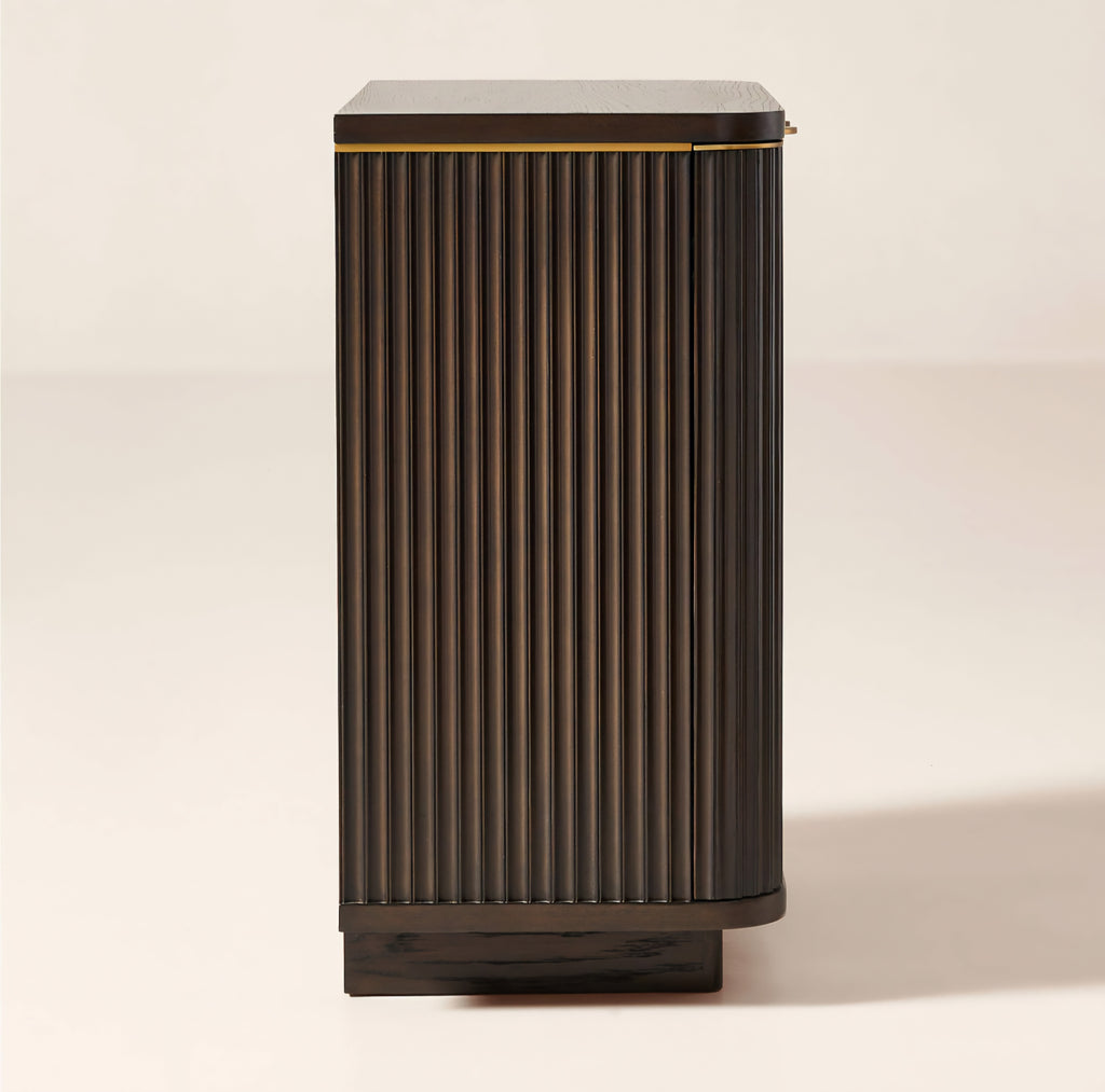 THE ONE × Davison — Fluted Dark Oak Cabinet