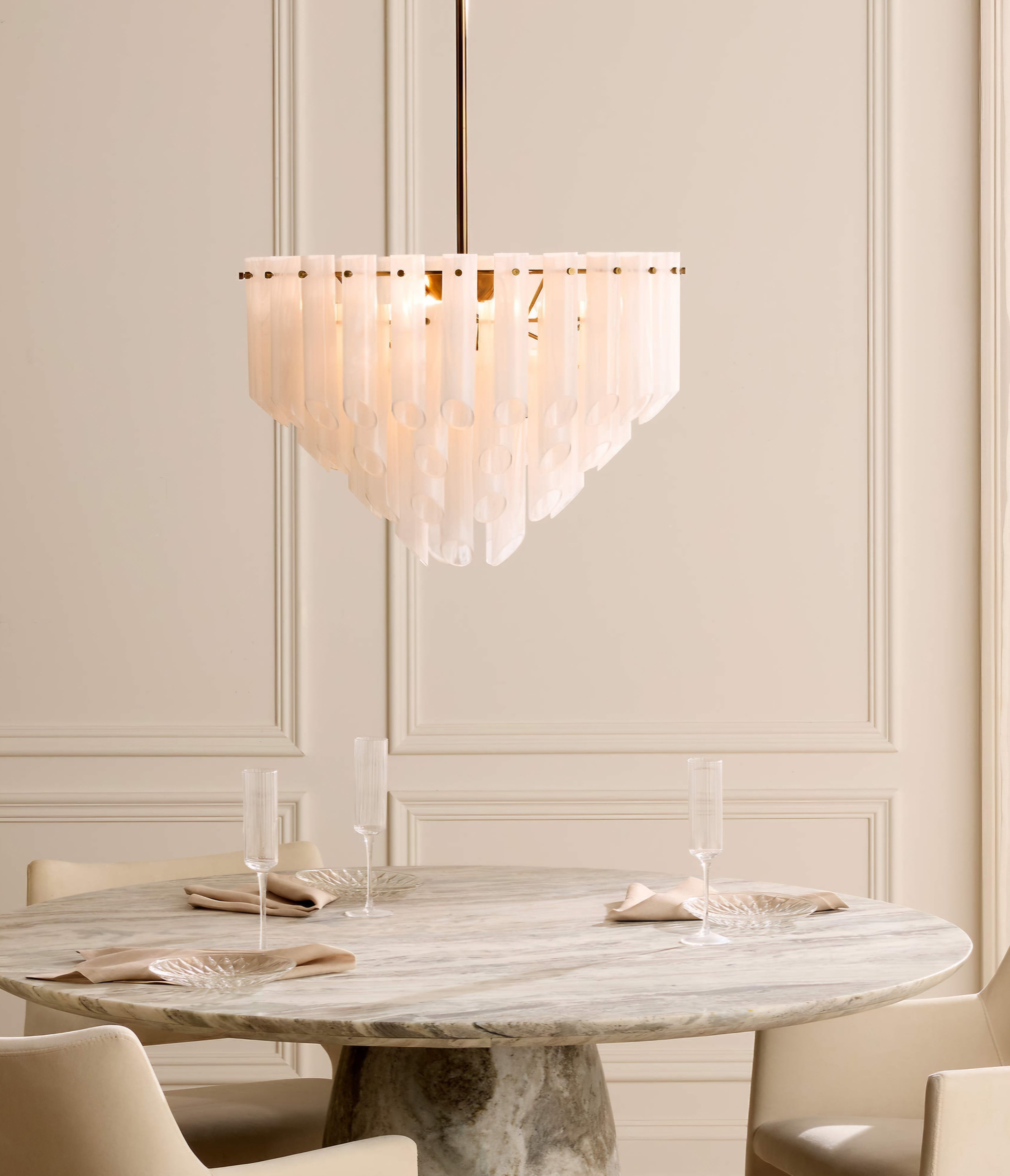 THE ONE × Lecko — Milky Glass Pendant Light