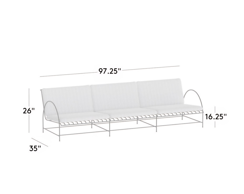 THE ONE × VUUE — Art Deco Outdoor Sofa