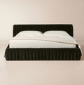 THE ONE × Wolcott — Channeled Mink Velvet King Bed