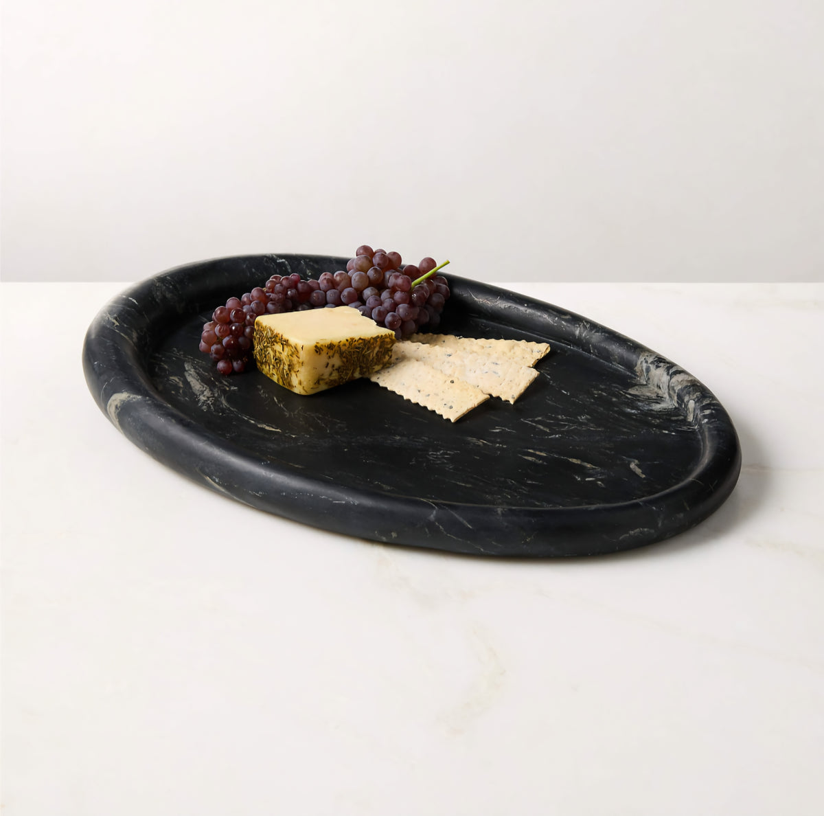 THE ONE × Pave — Oval Marble Serving Tray