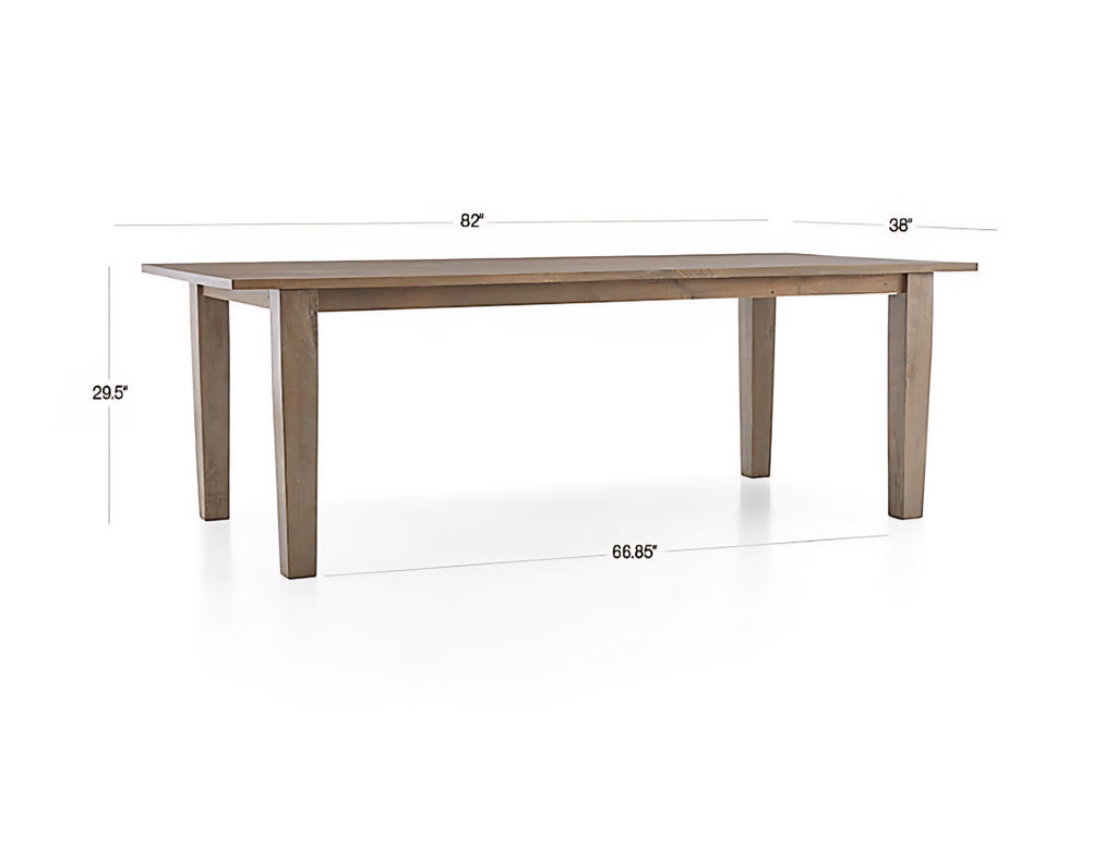 THE ONE × Basque — Weathered Light Brown Solid Wood Dining Table