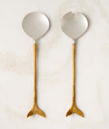 THE ONE × Lula — Stainless Steel and Brass Salad Servers