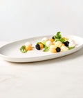 THE ONE × Mori — Oval Matte White Serving Platter