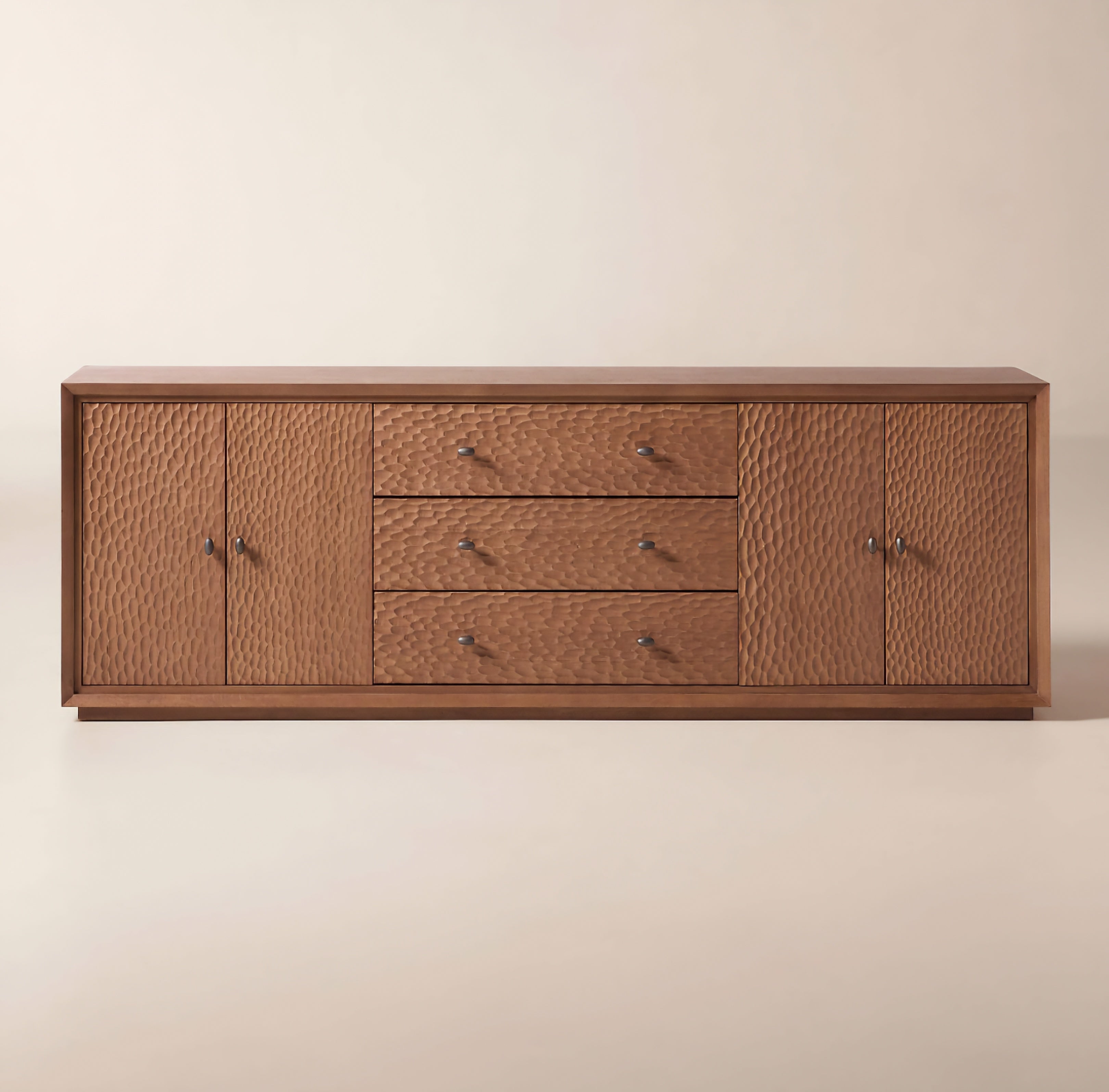 THE ONE × Hawk — Carved White Oak Credenza