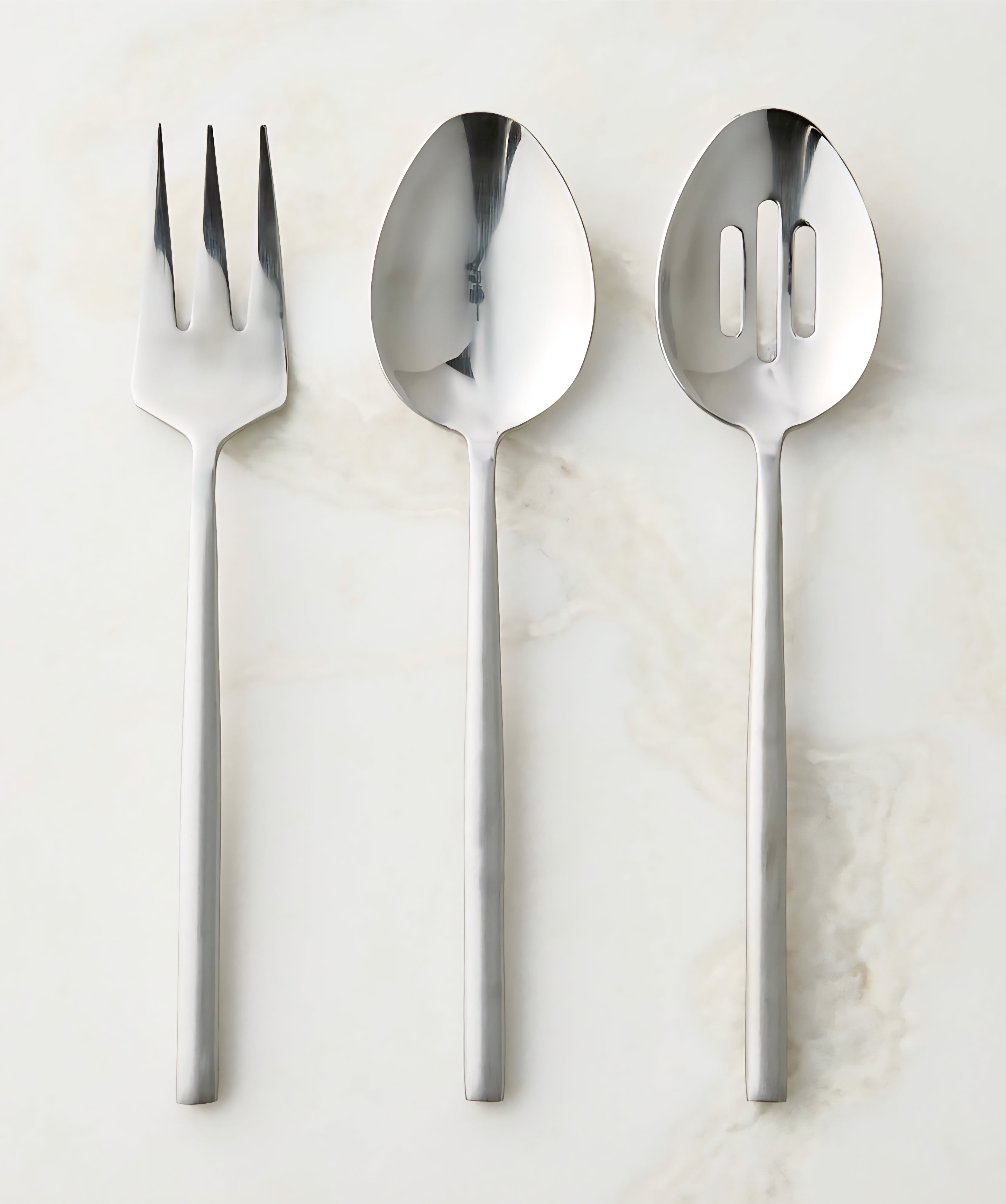THE ONE × Rush — Brushed Serving Utensil Set (3‑Piece)