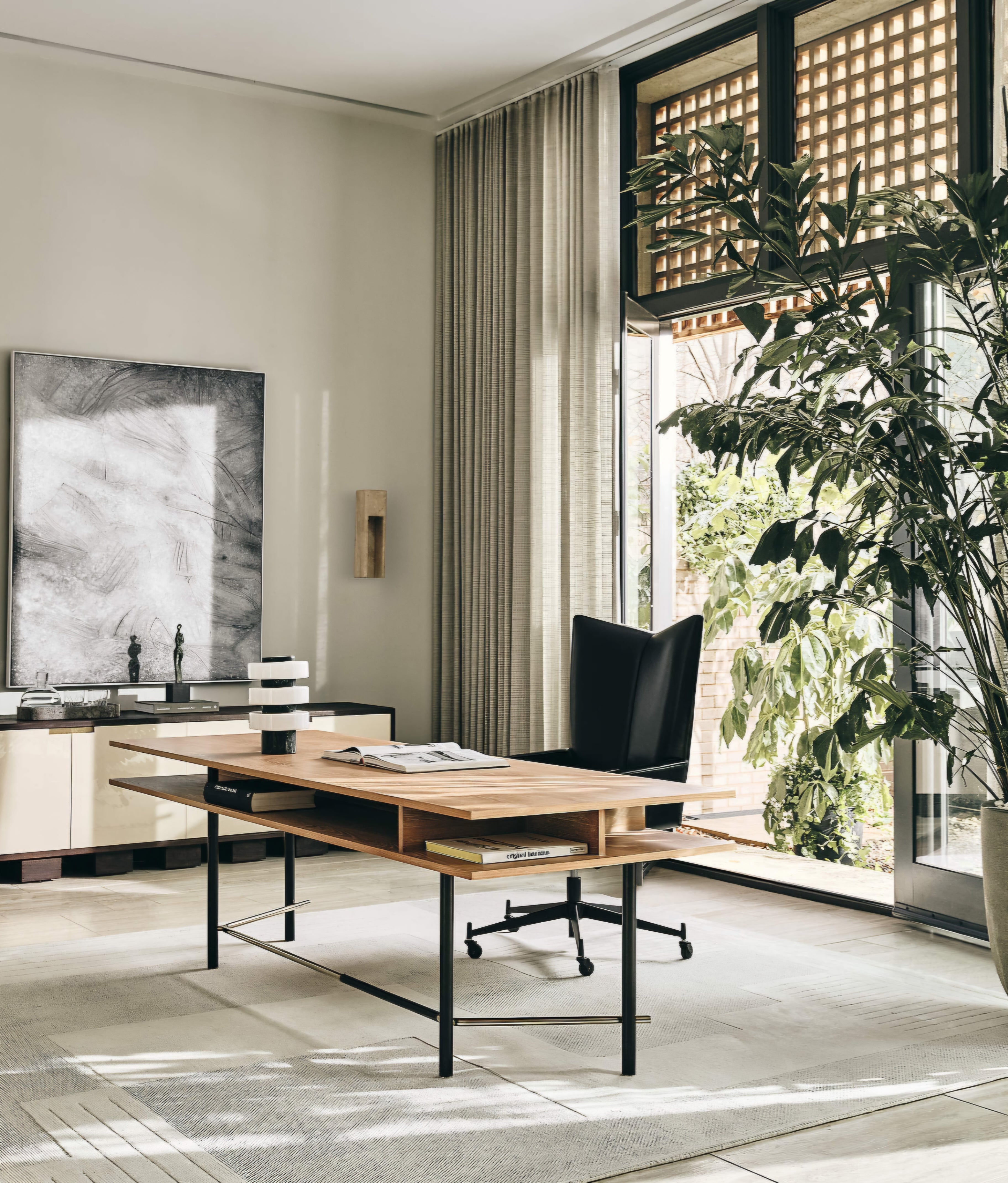 THE ONE × Mercury — Green Marble Table Lamp