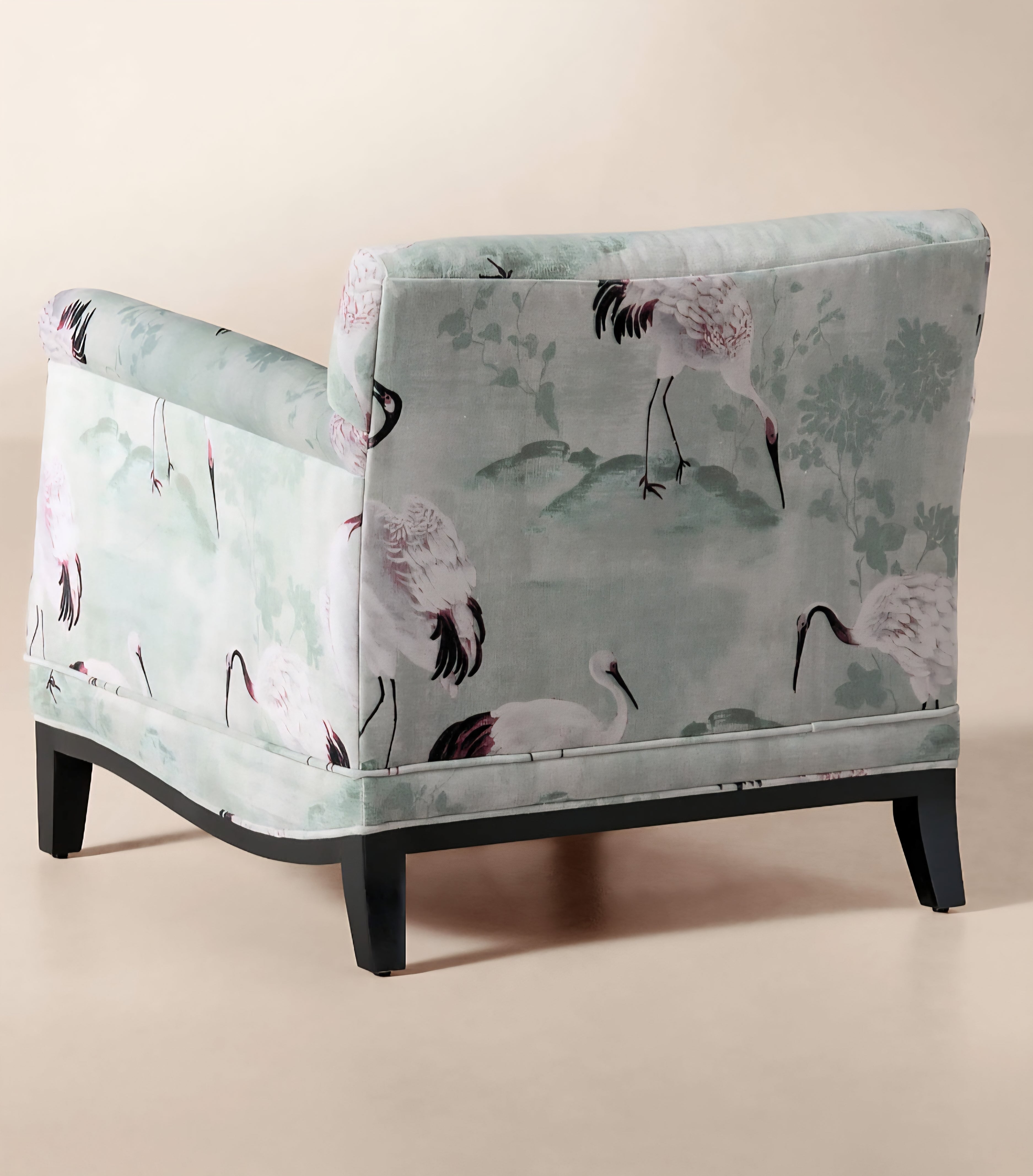 THE ONE × Olson — Cognac Brown Velvet Accent Chair