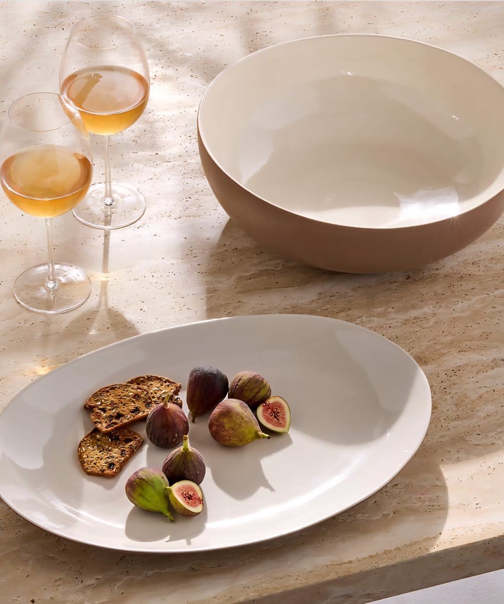 THE ONE × Kravitz — Barchan Stoneware Serving Bowl