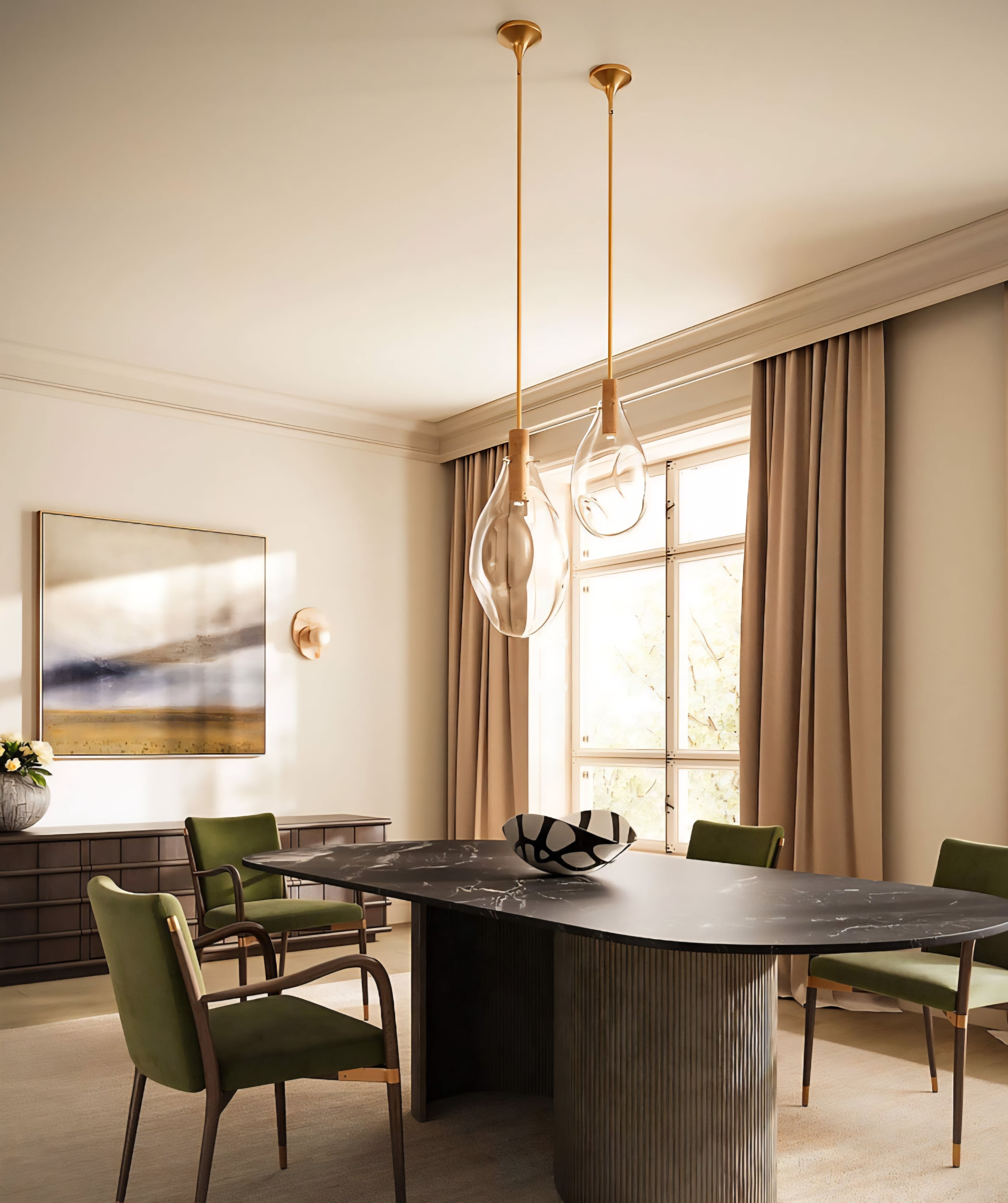 THE ONE × Alpena — Dark Acacia Wood Credenza