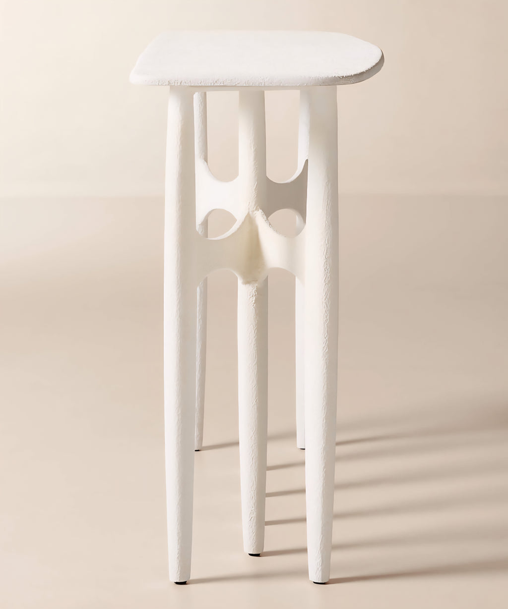 THE ONE × Bixby — White Cast Aluminum Console Table