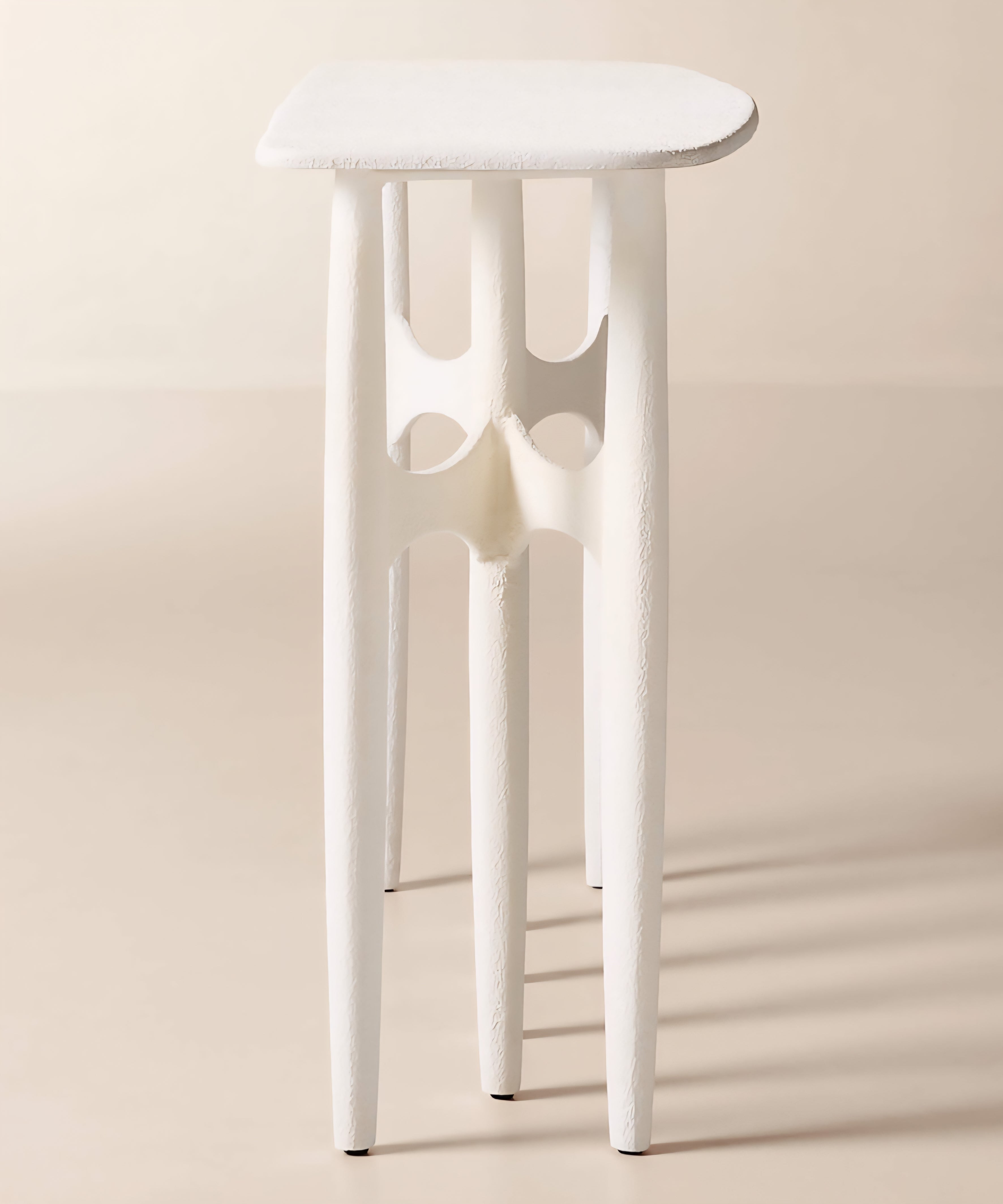 THE ONE × Bixby — White Cast Aluminum Console Table