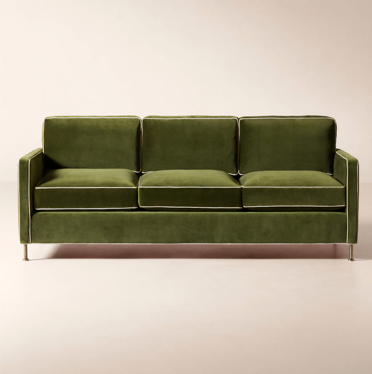 THE ONE × Brett — Jade Green Velvet Sofa