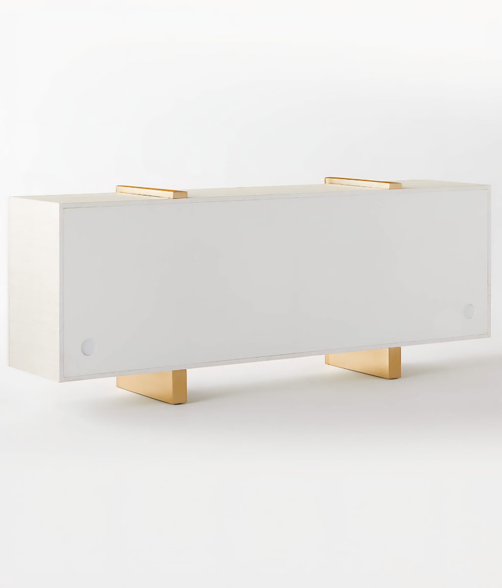 THE ONE × Dorset — White Lacquered Linen Credenza