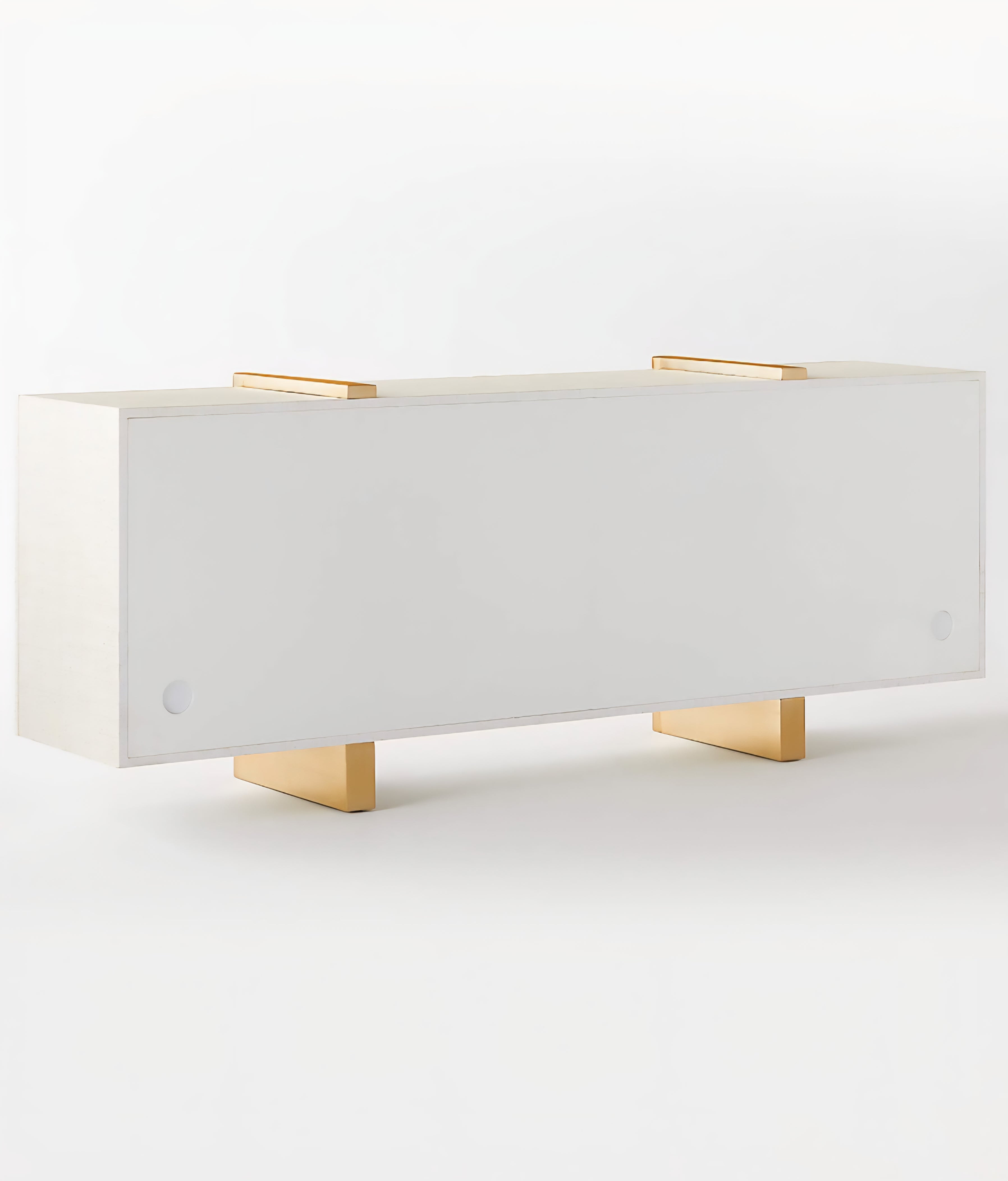 THE ONE × Dorset — White Lacquered Linen Credenza
